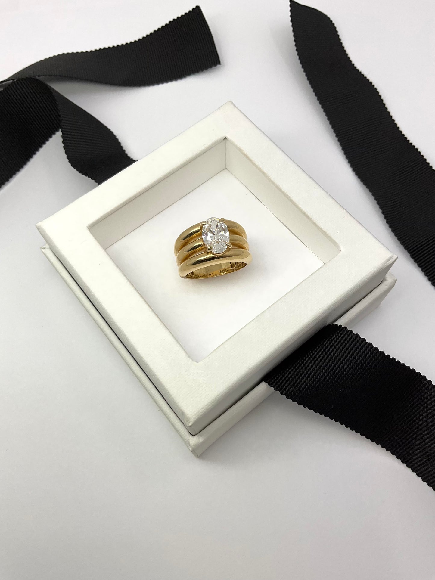 14KY Gold 2.60ct Lab Diamond Ring
