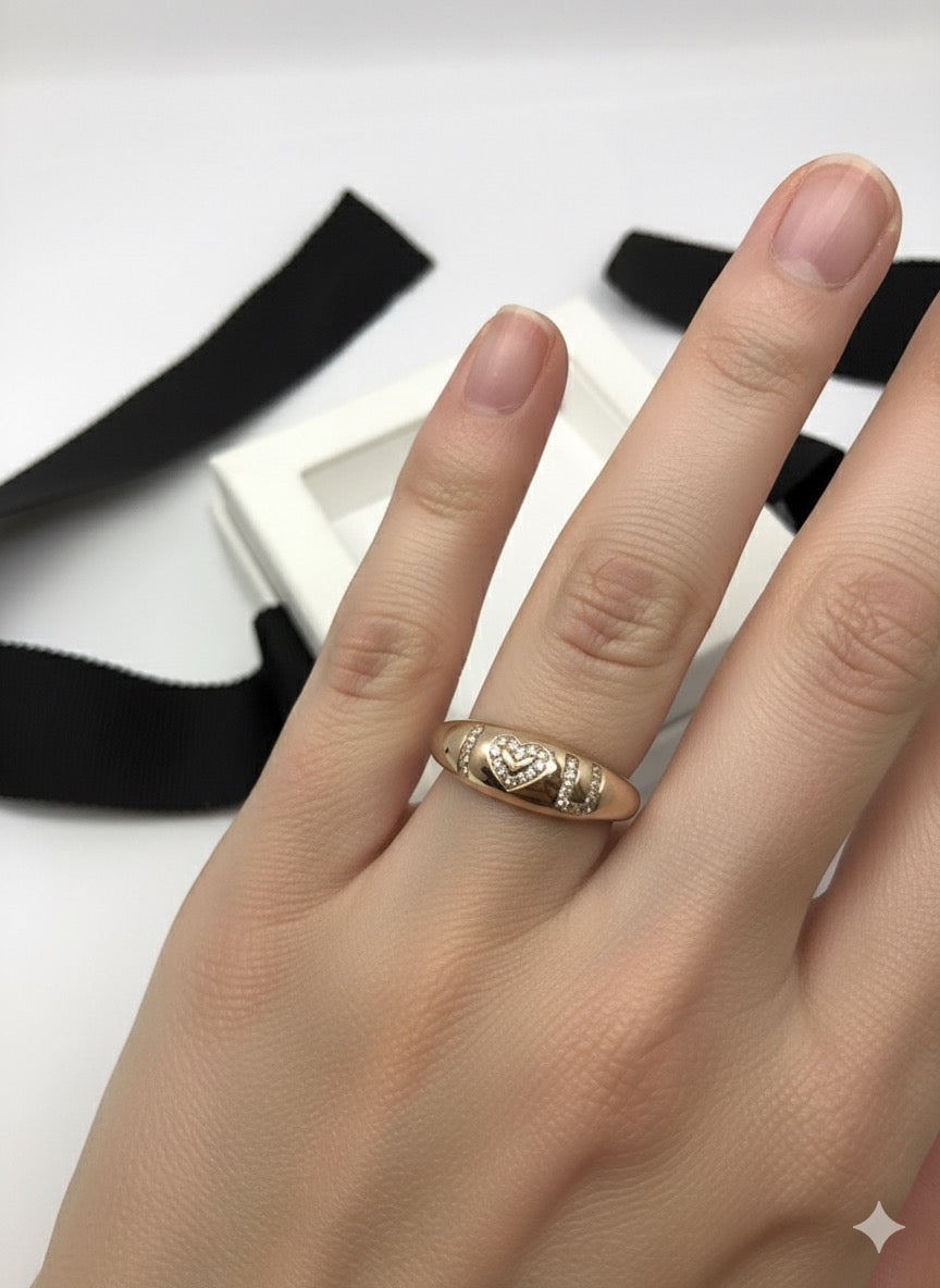14KY Gold ILU Diamond Ring