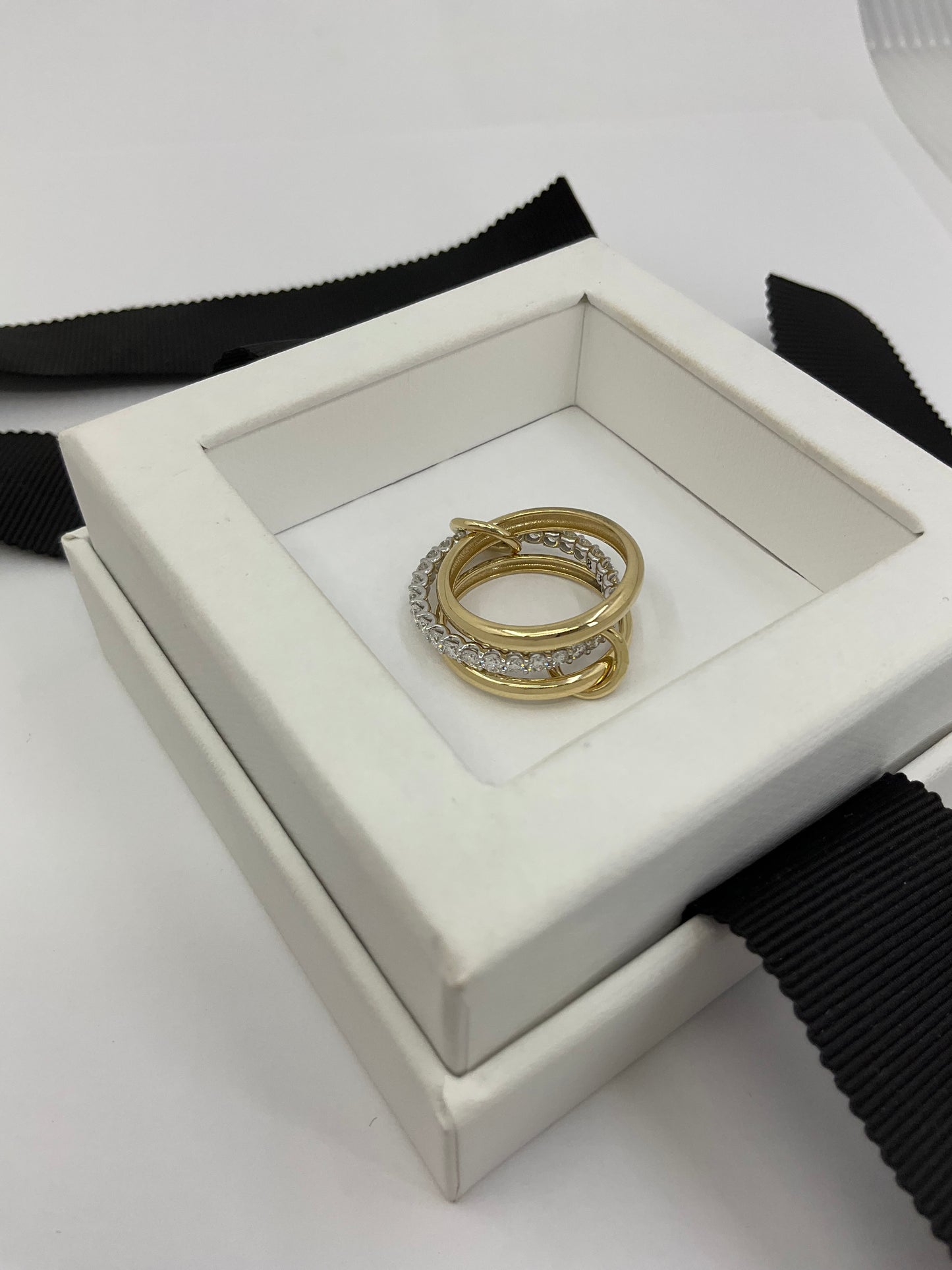 14ky 3 Solid Endless Ring with Lab Grown Diamonds Eternity Band