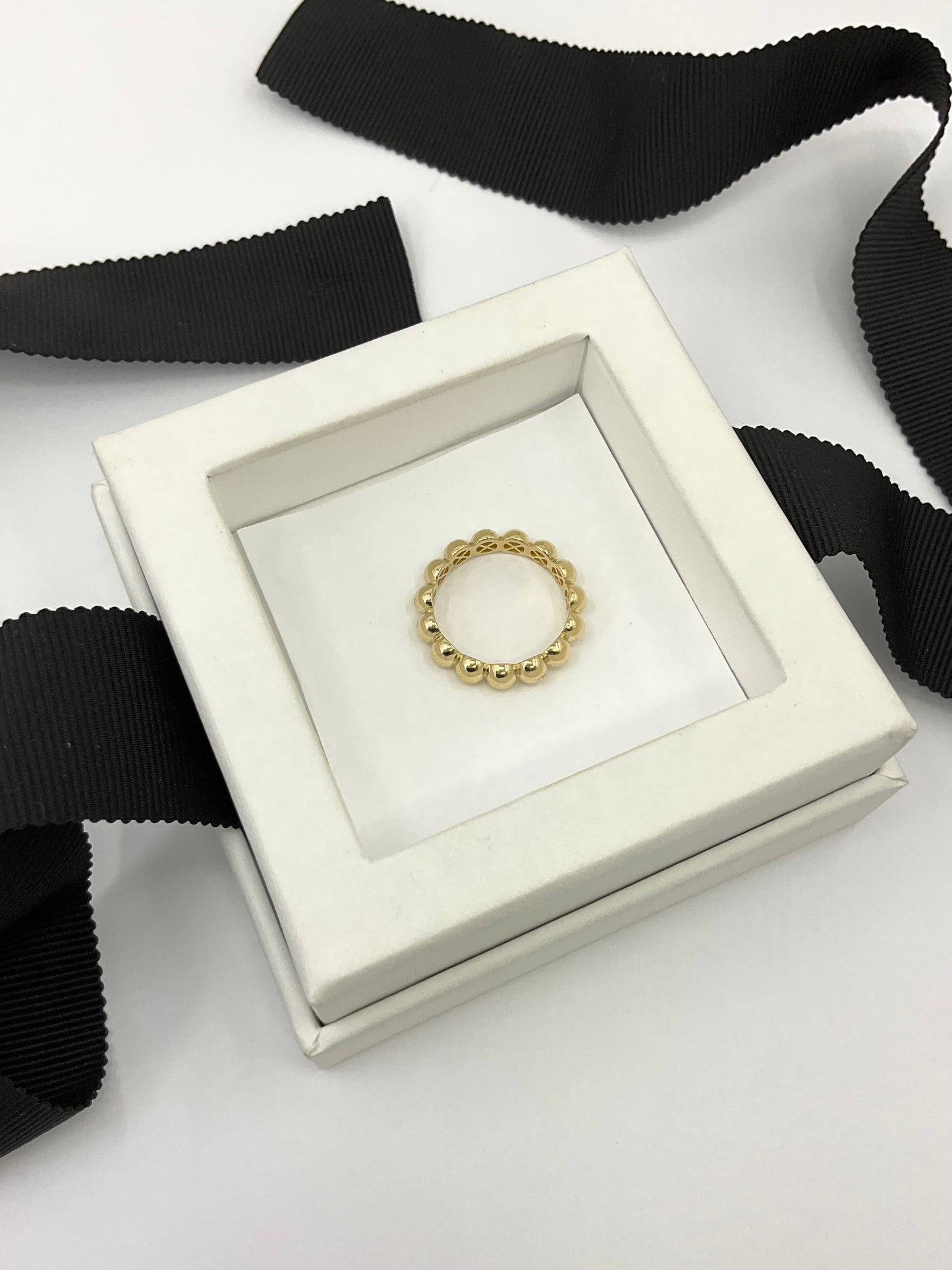 14K Gold Bubble Ring
