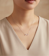 14k Gold Necklace with Infinity Pendant