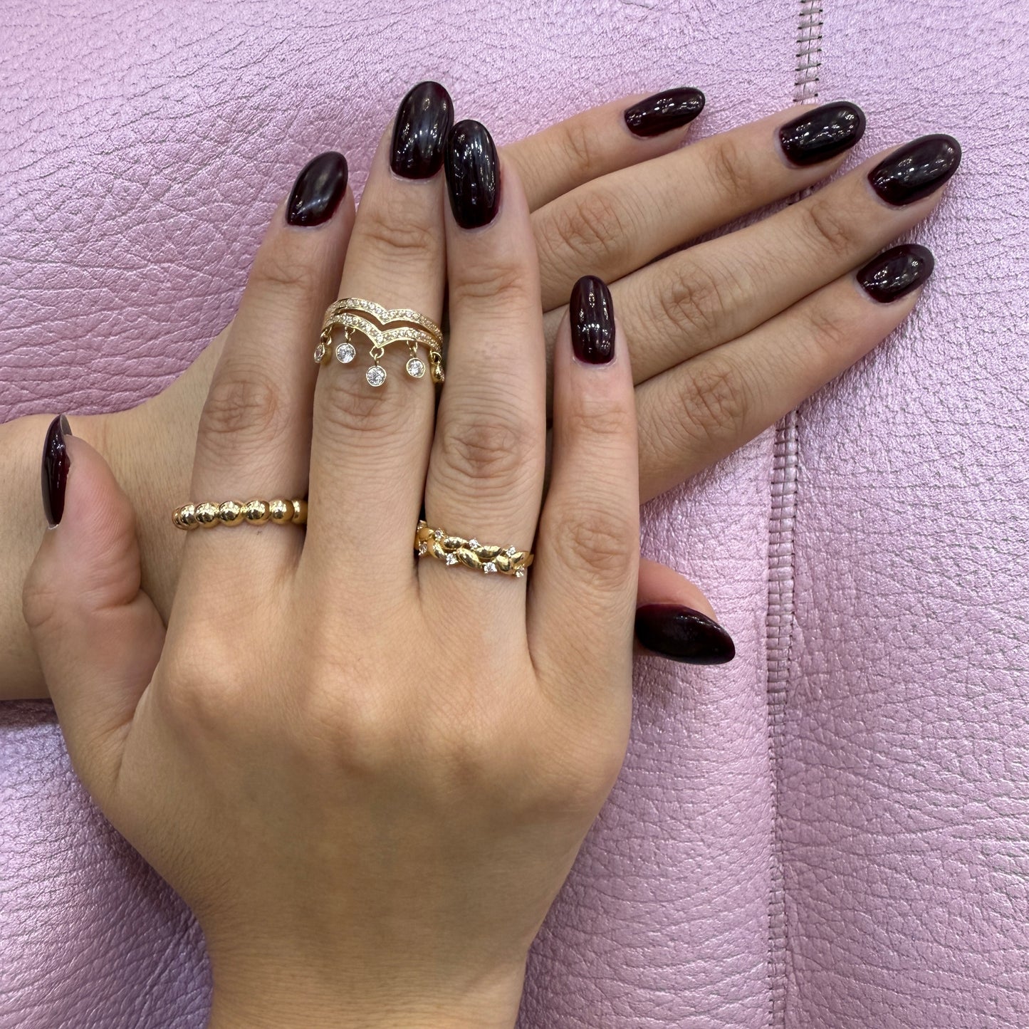 14K Gold Bubble Ring