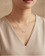 14k Gold Necklace with Infinity Pendant