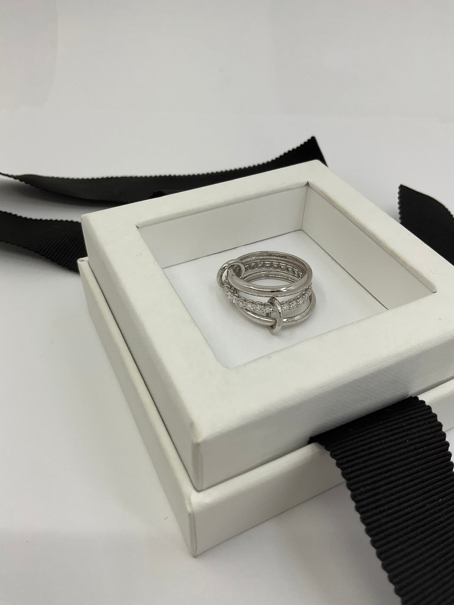 14kw 3 Solid Endless Ring with Lab Grown Diamonds Eternity Band