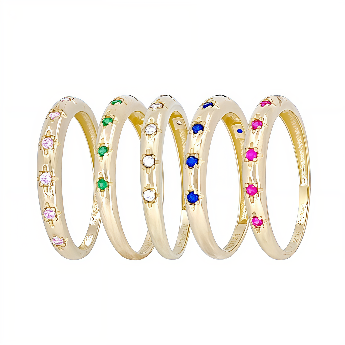 14K Gold Ring with Stones
