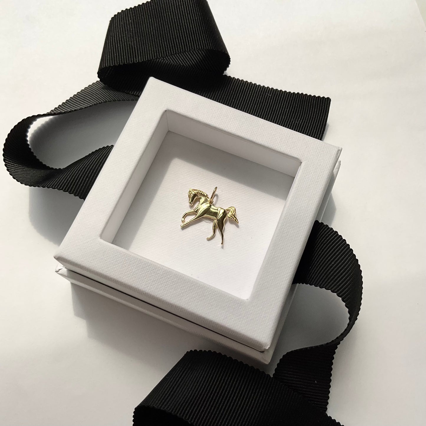 18K Gold Horse Charm Pendant