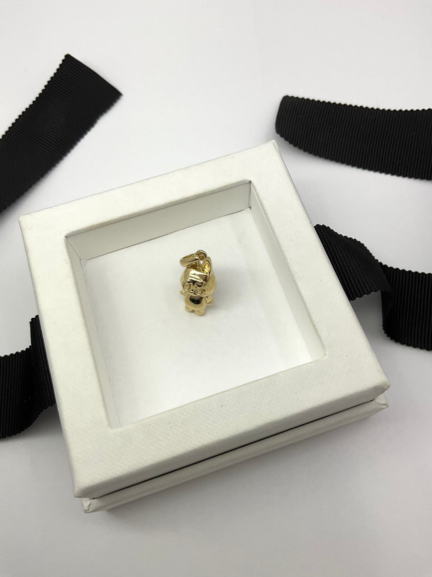 14KY Solid Gold Labubu Pendant