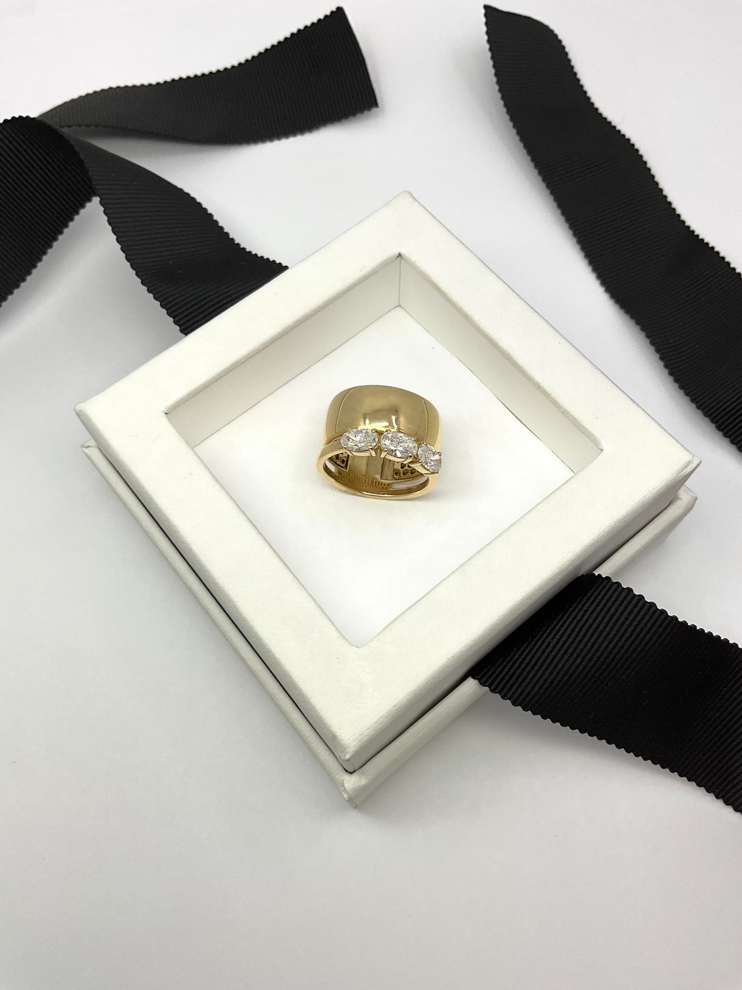 14KY Gold 1.30ct Lab Diamond Duo Ring