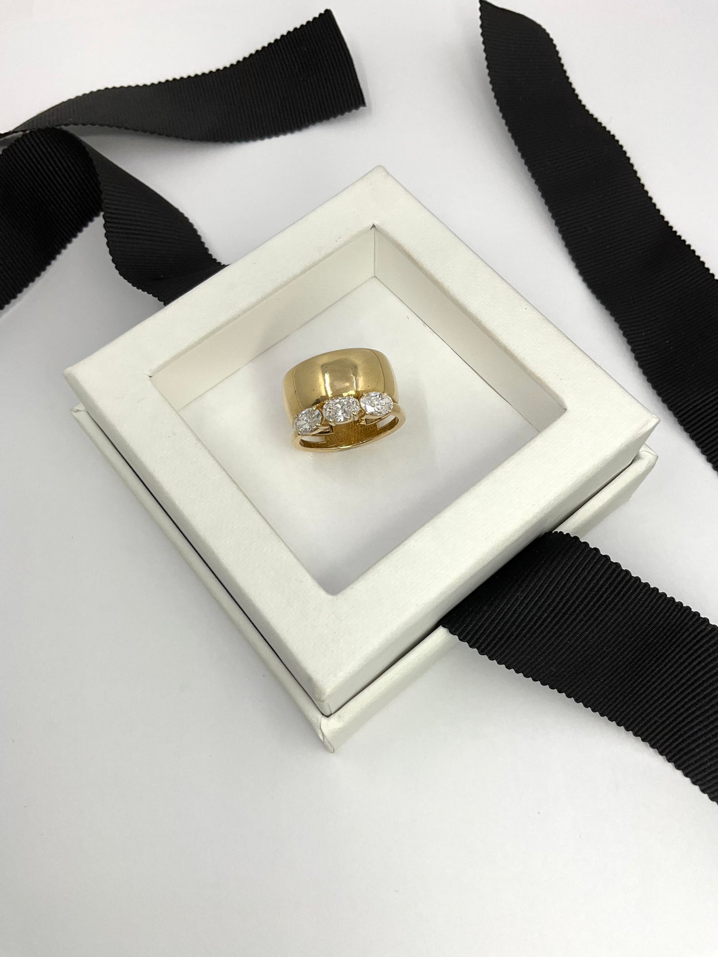 14KY Gold 1.30ct Lab Diamond Duo Ring