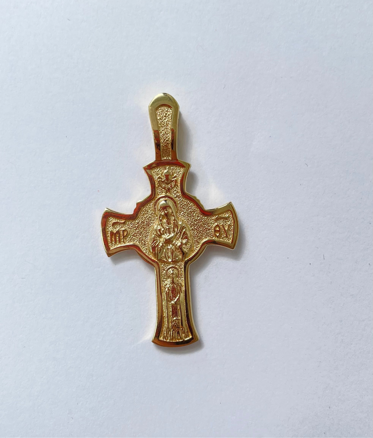 14K Gold Jesus Crucifix Cross Pendant