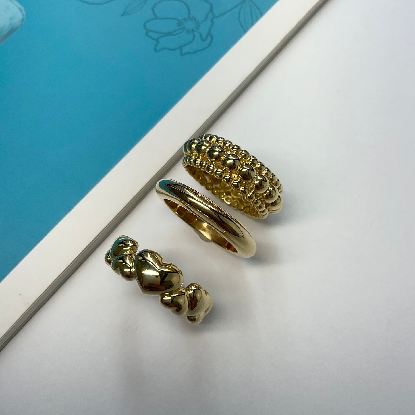 18K Gold Heart Eternity Ring