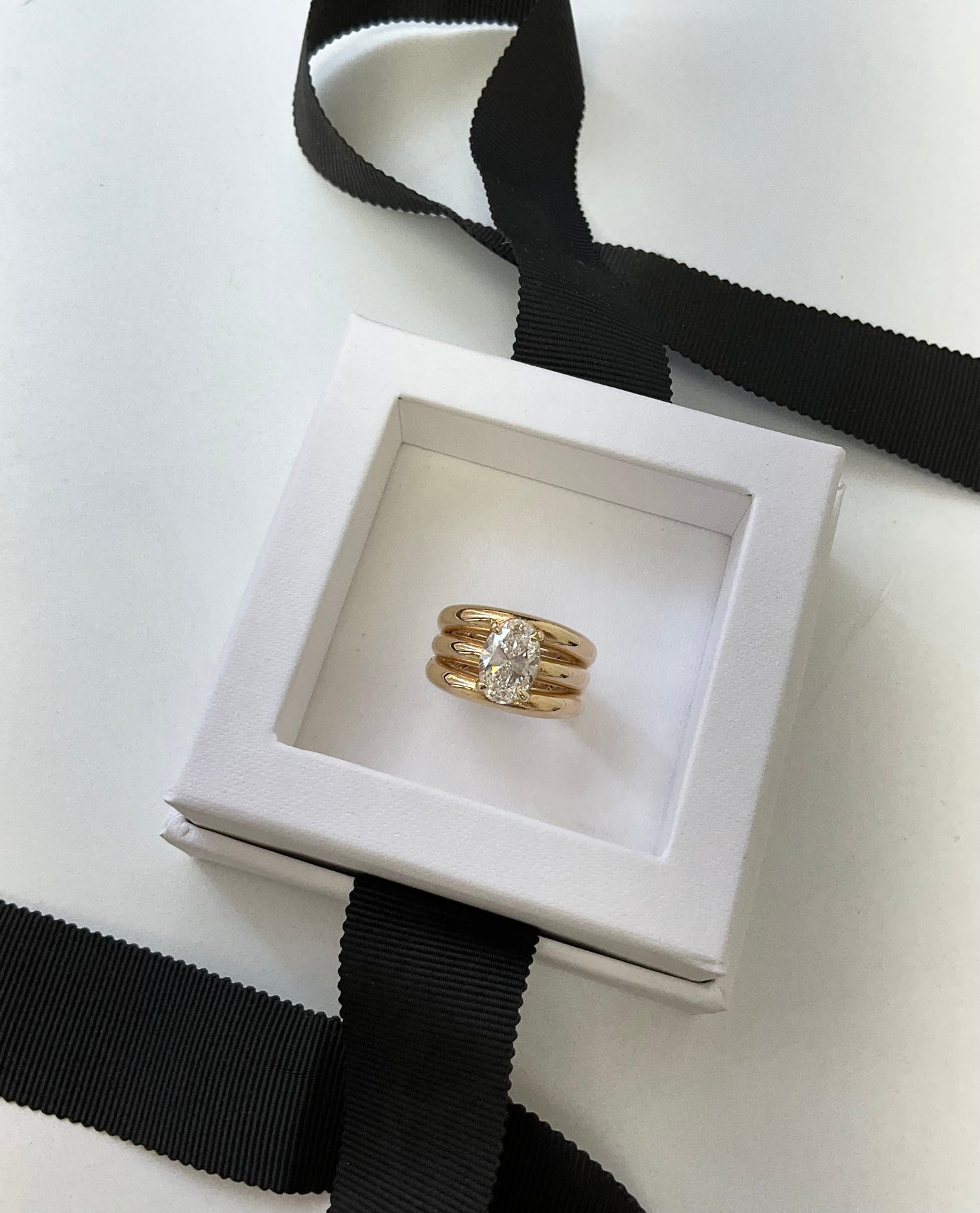 14KY Gold 2.60ct Lab Diamond Ring