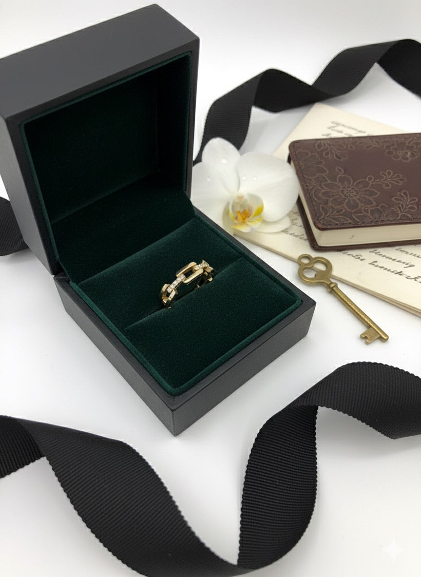 14k Solid Golden Weaving Ring