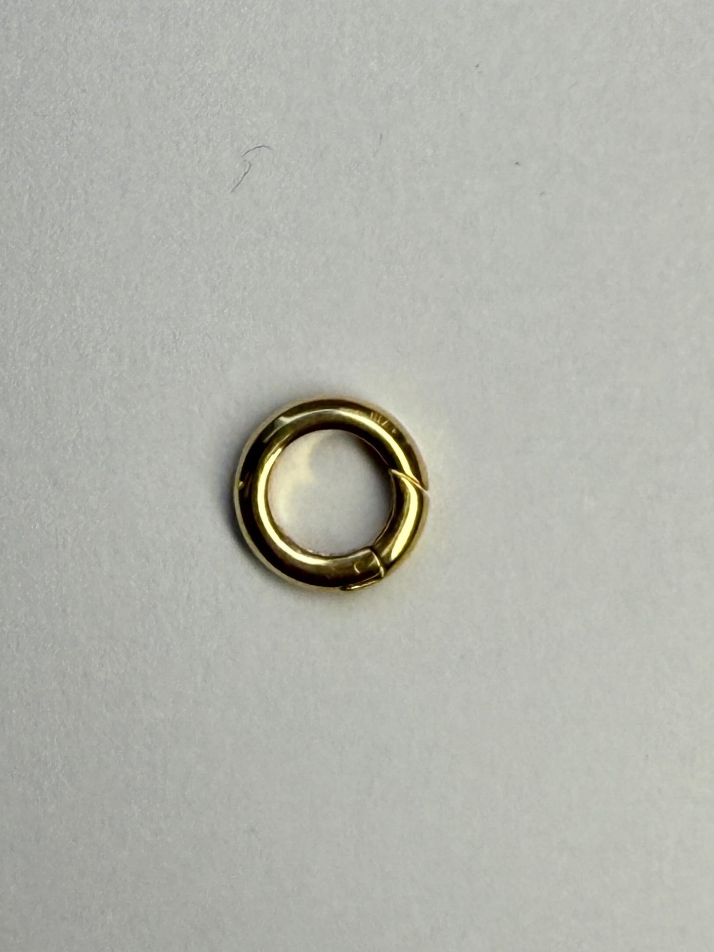 14K Gold Charm Round Connectors For Pendant