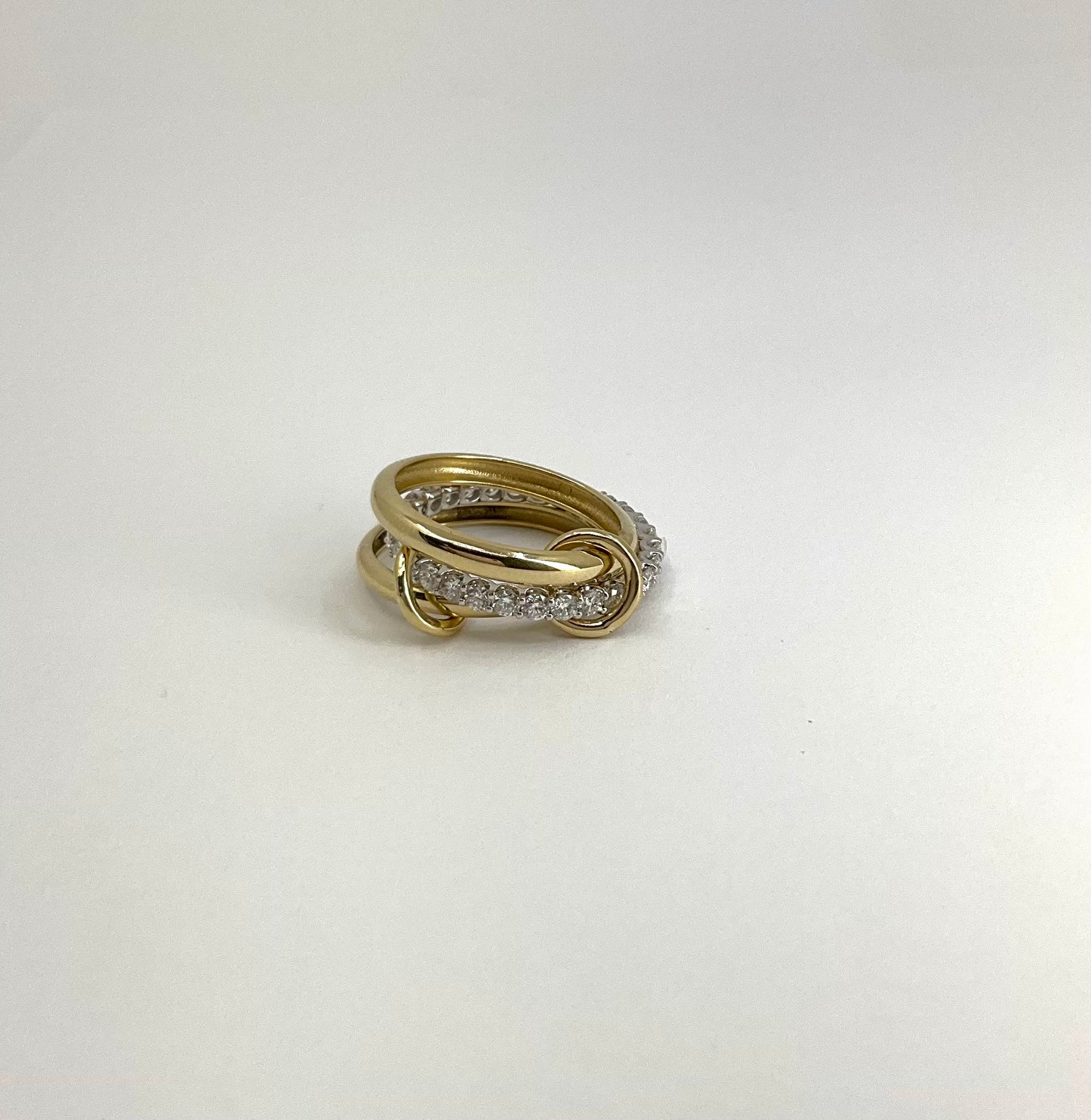 14ky 3 Solid Endless Ring with Lab Grown Diamonds Eternity Band