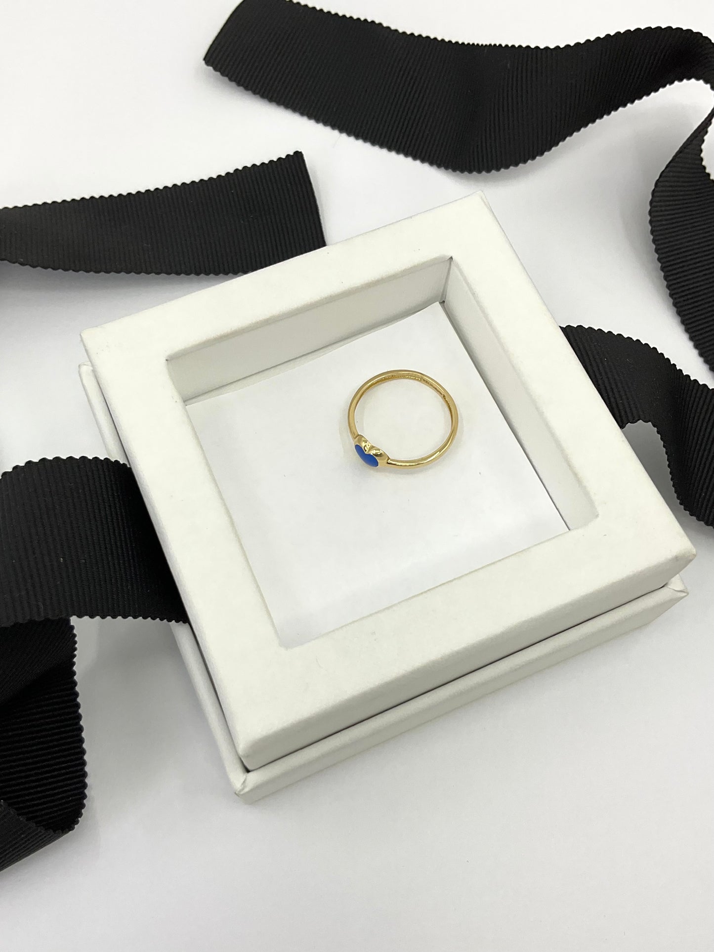 14k Solid Gold Pinky Heart Ring