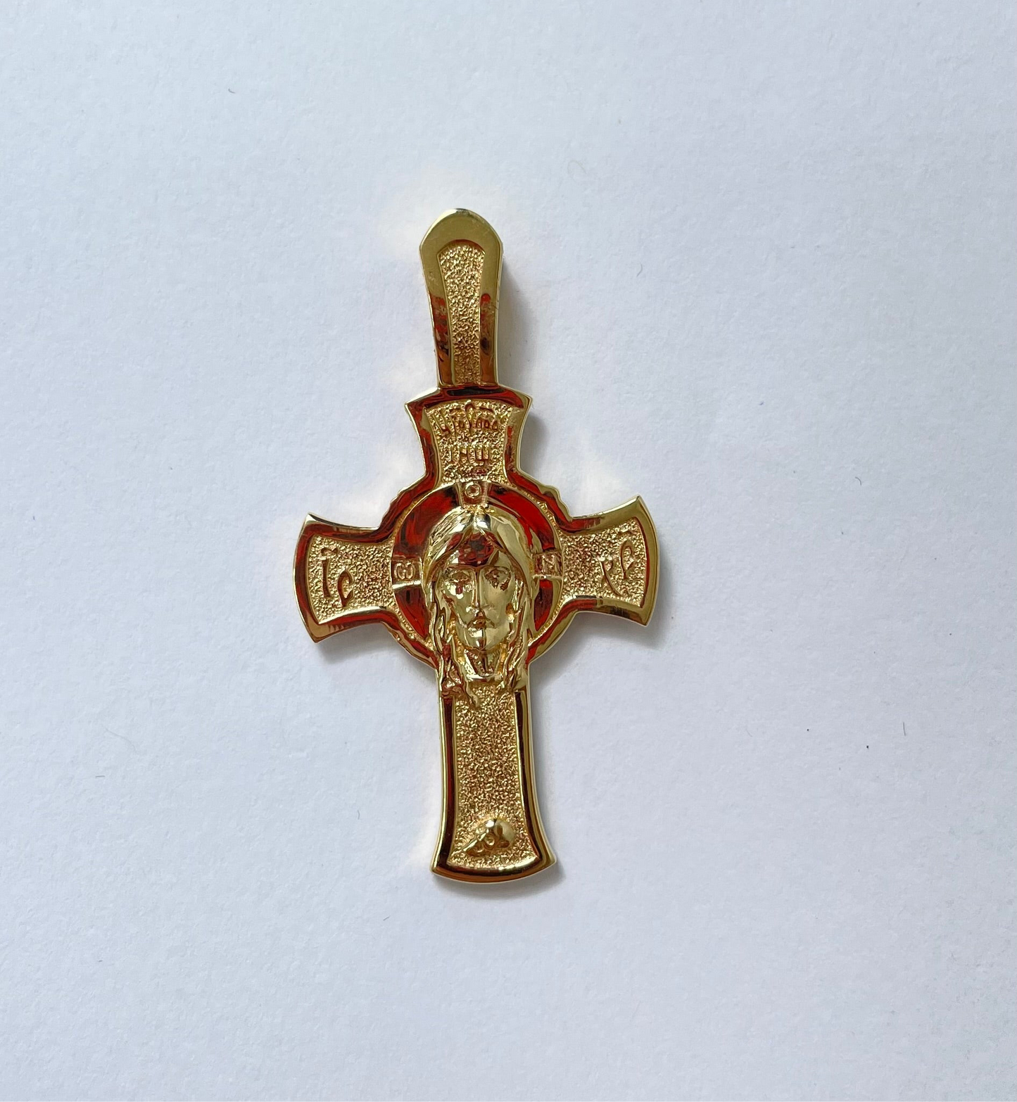 14K Gold Jesus Crucifix Cross Pendant