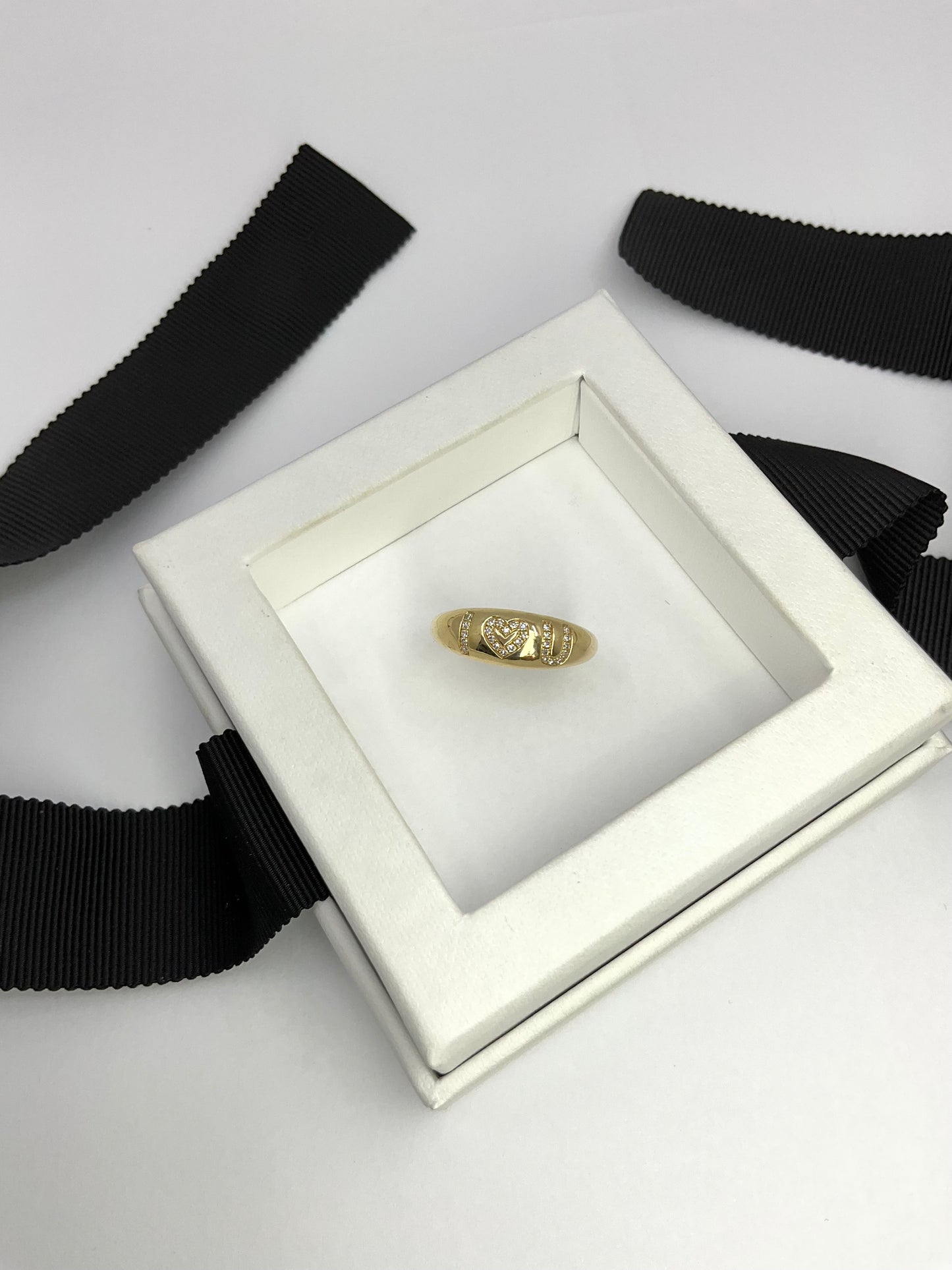 14KY Gold ILU Diamond Ring