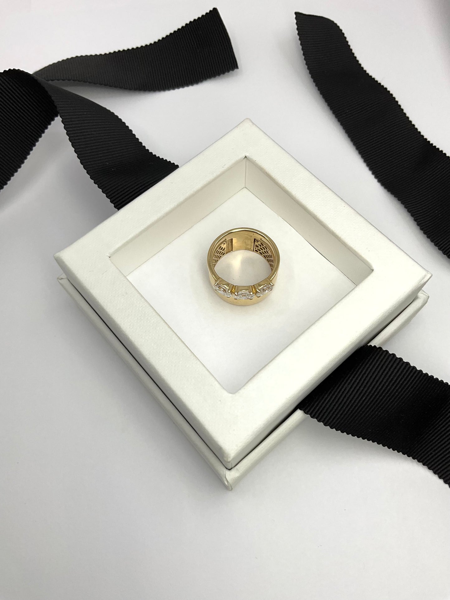 14KY Gold 1.30ct Lab Diamond Duo Ring