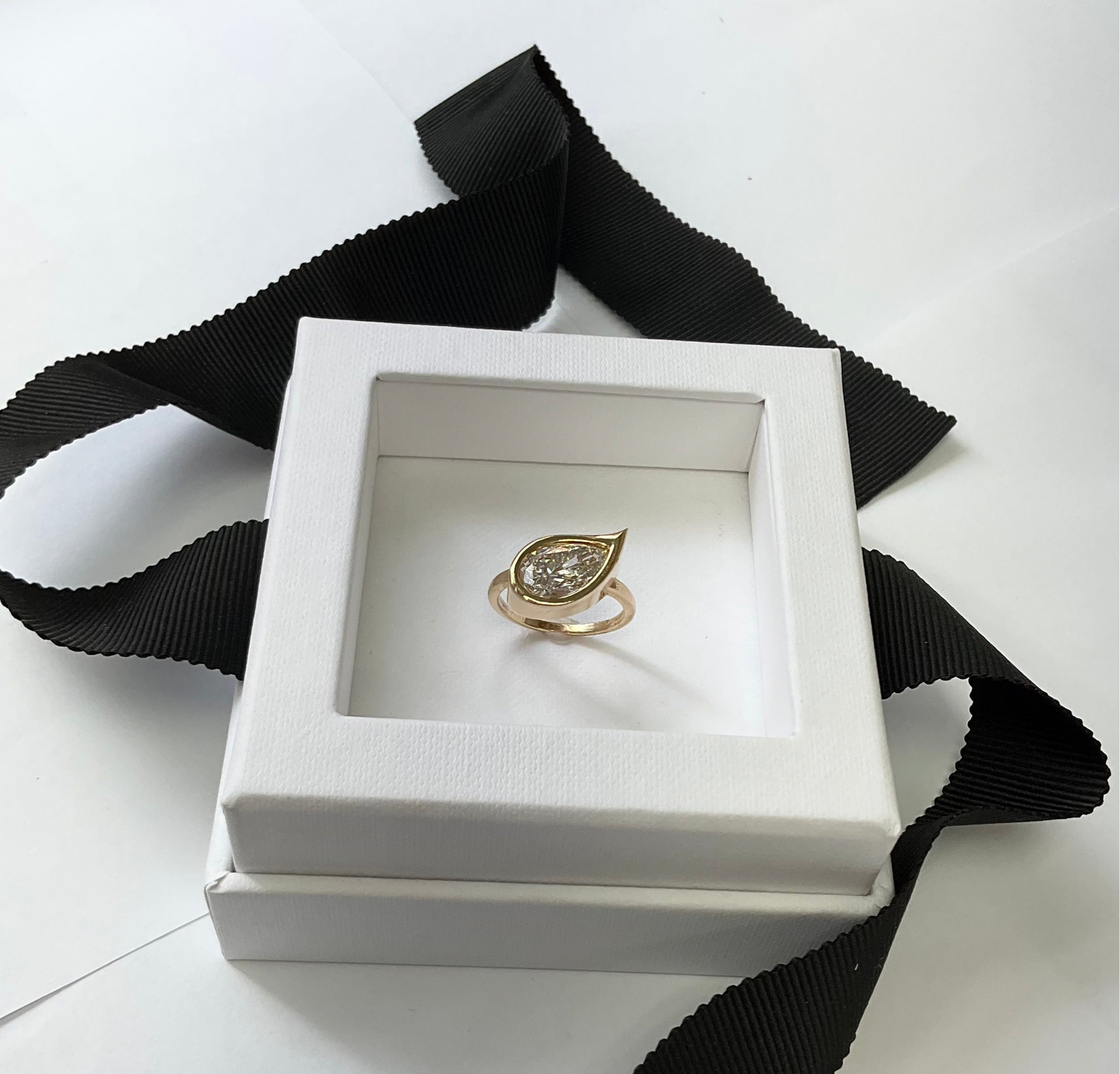 14KY Gold 1.85ct Lab Diamond Pinky Ring