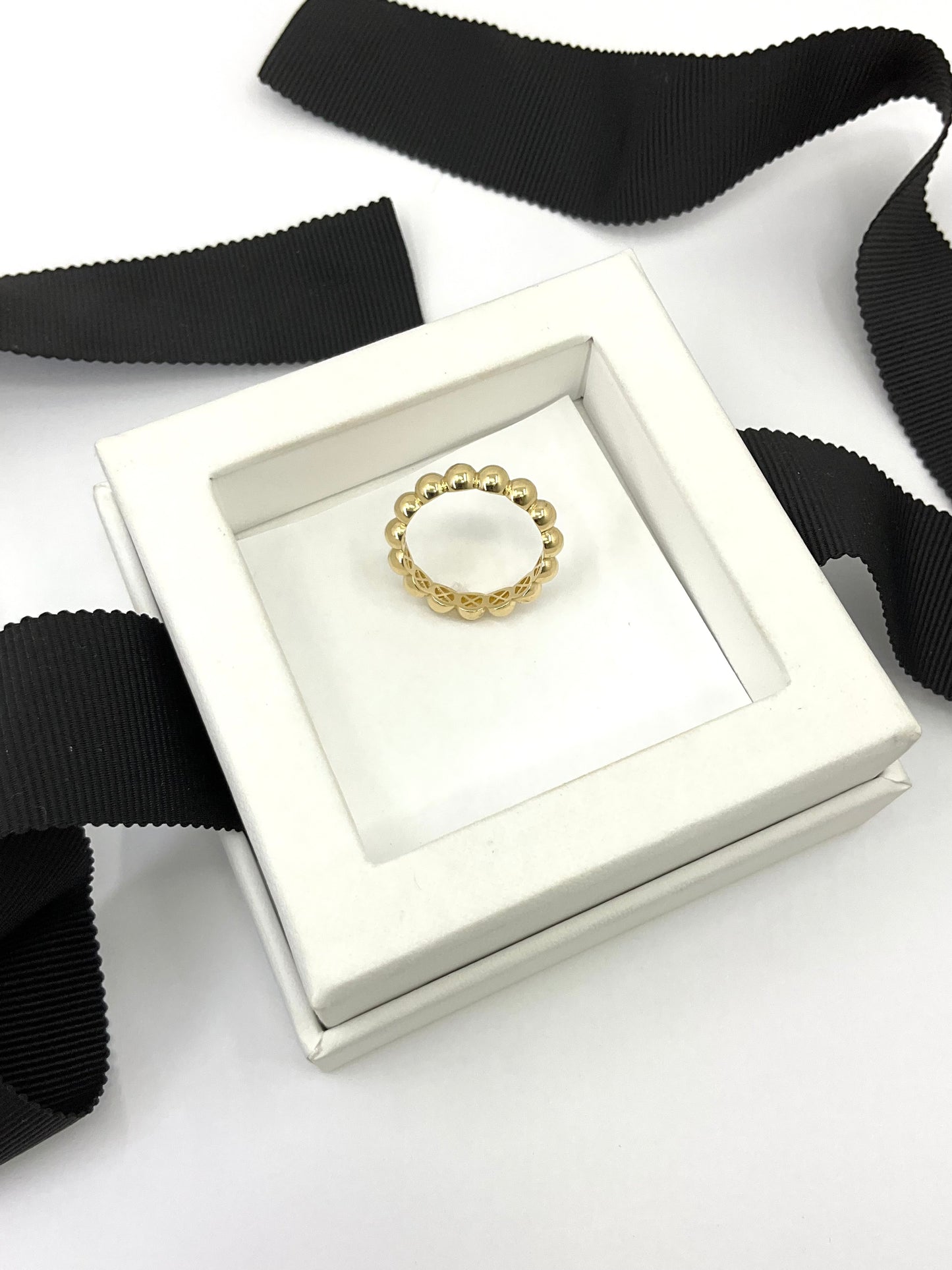 14K Gold Bubble Ring