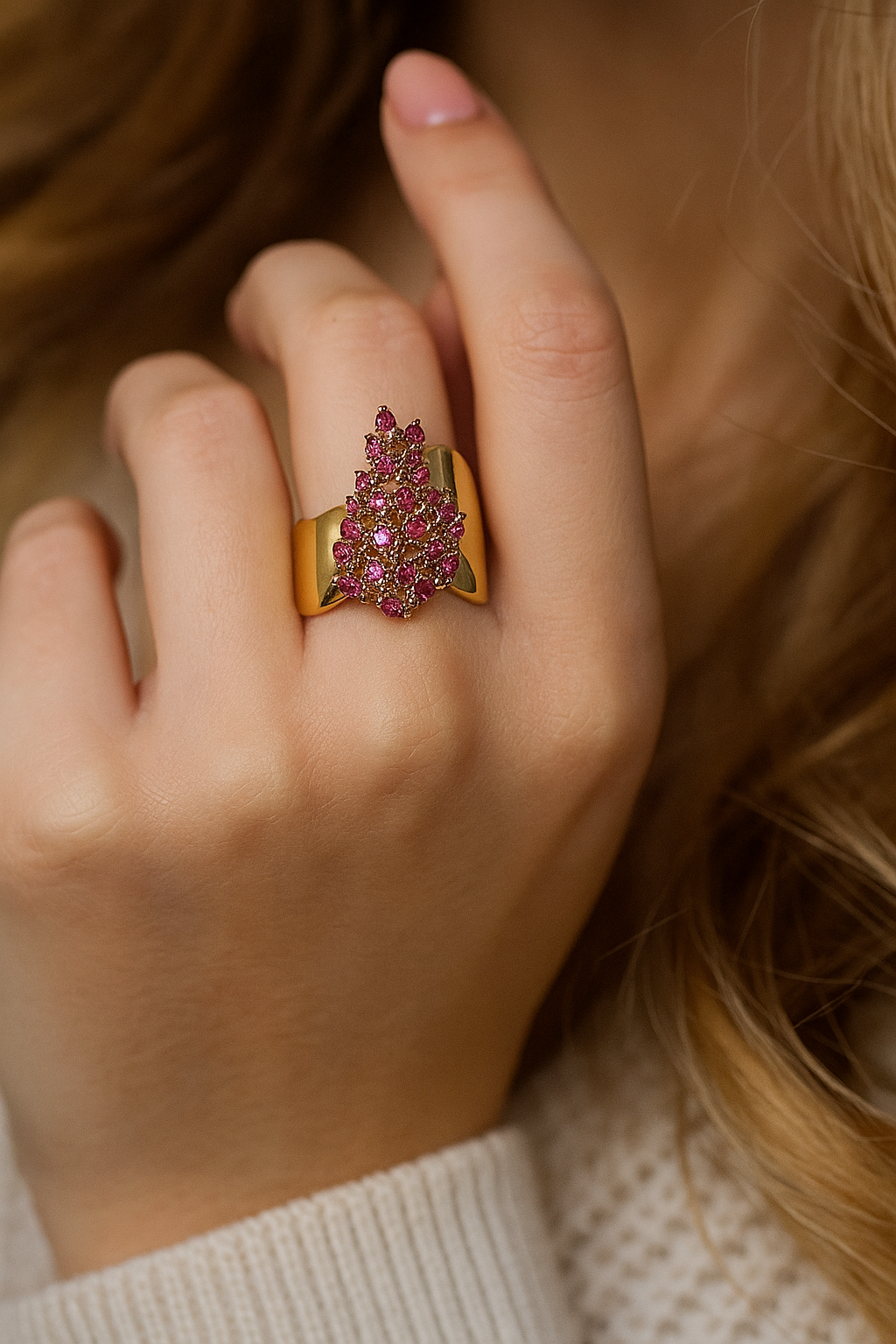 14KY Solid Gold Stellar Ring