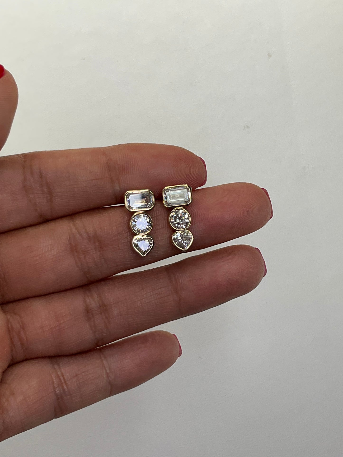 14KY 2.45Ct Lab Grown Diamond Studs Earrings