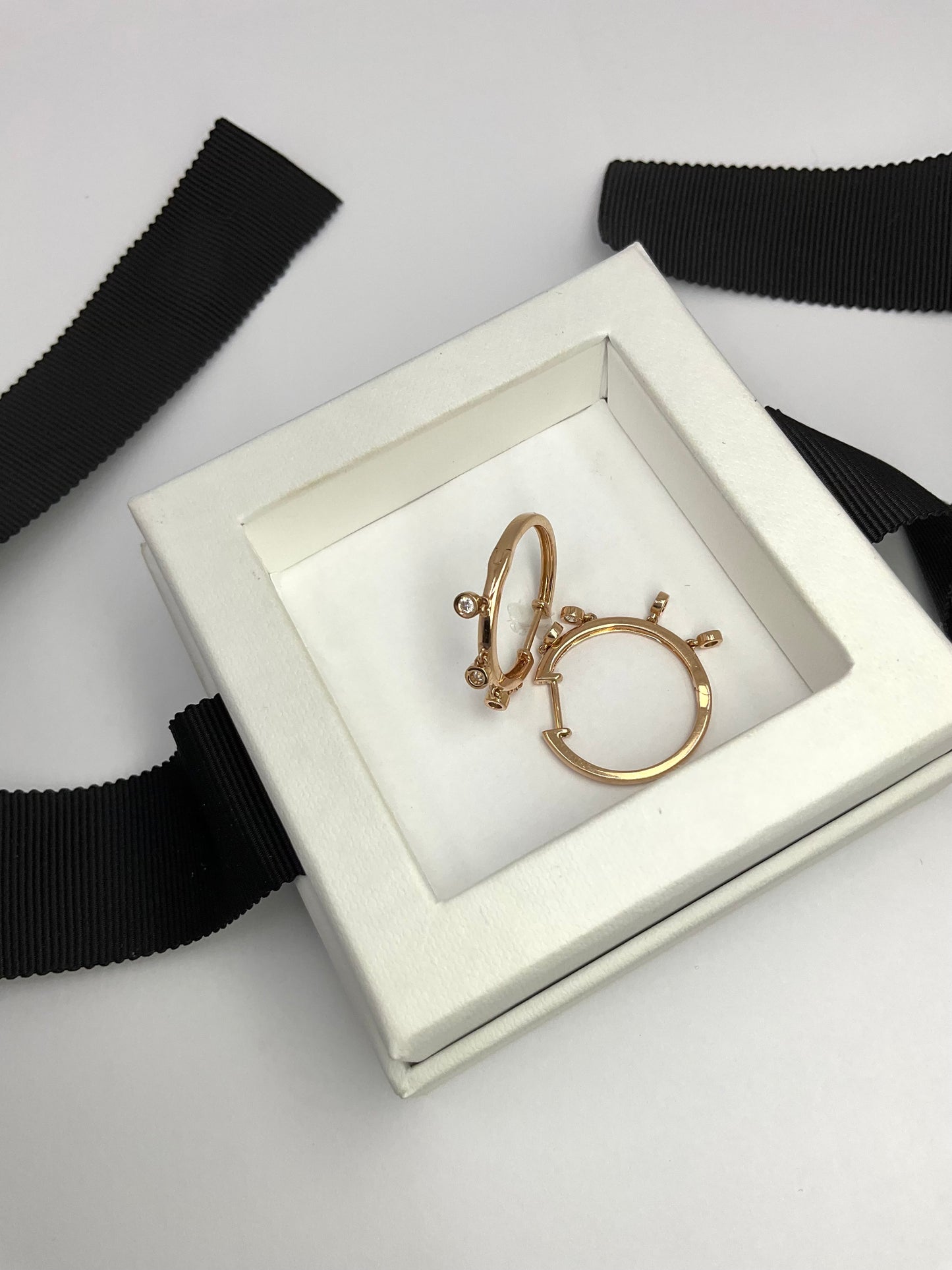 14KY Starlight Gold Diamond Earrings