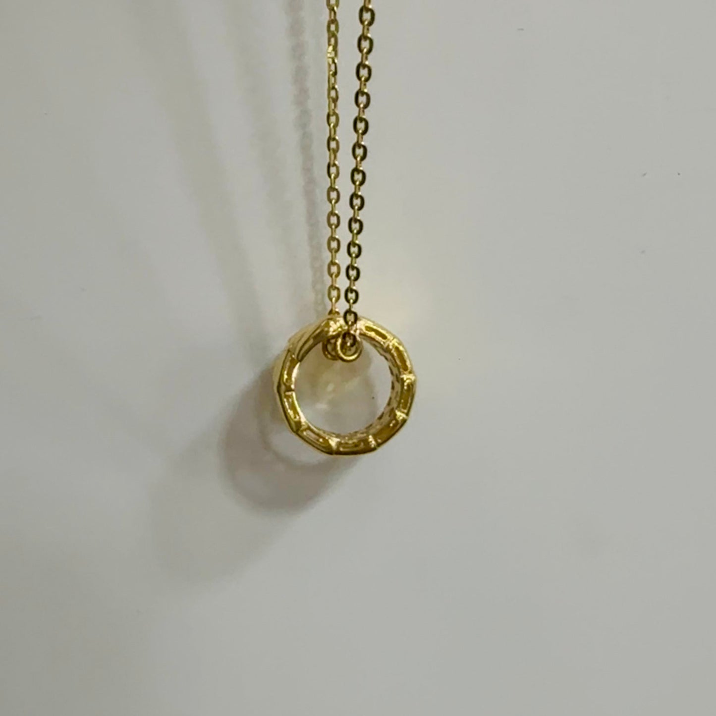 18K Gold Snake Pendant on 16” Chain