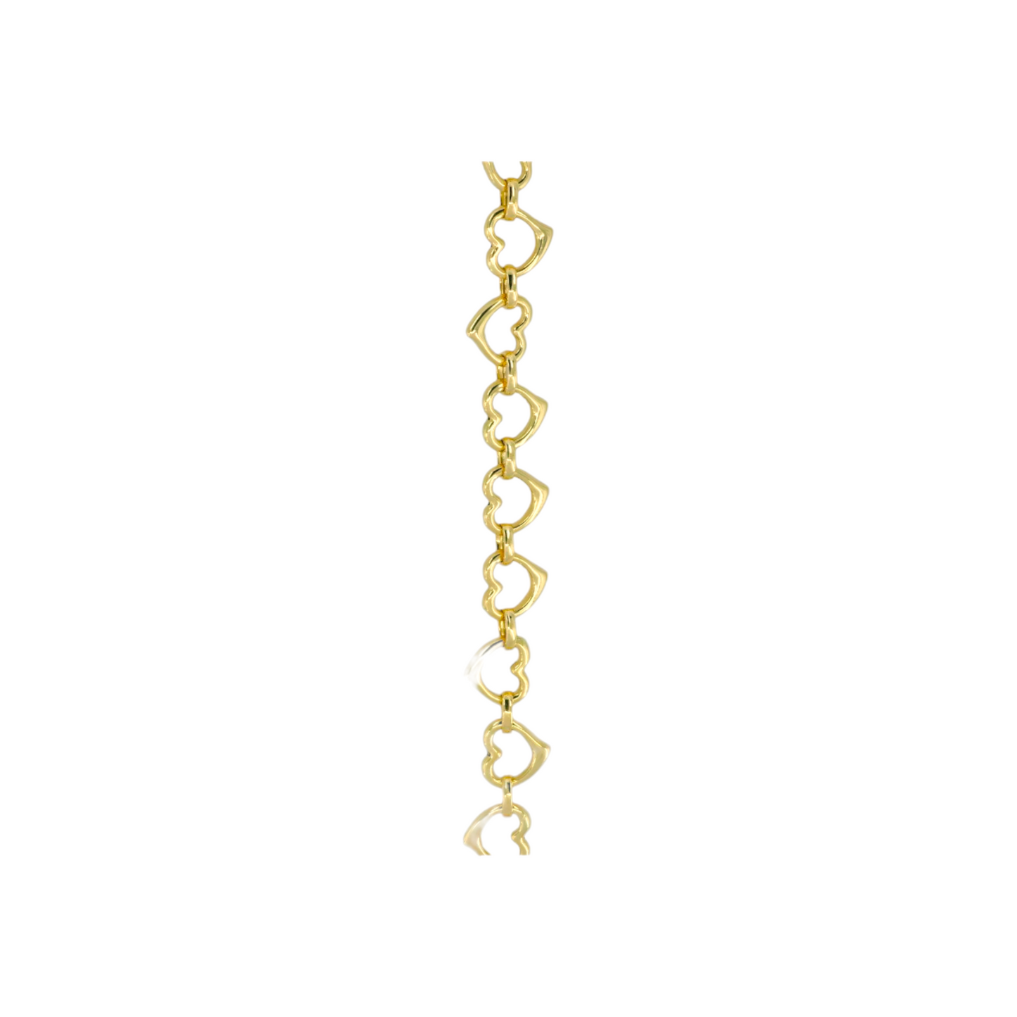 14K Gold Heart Bracelet