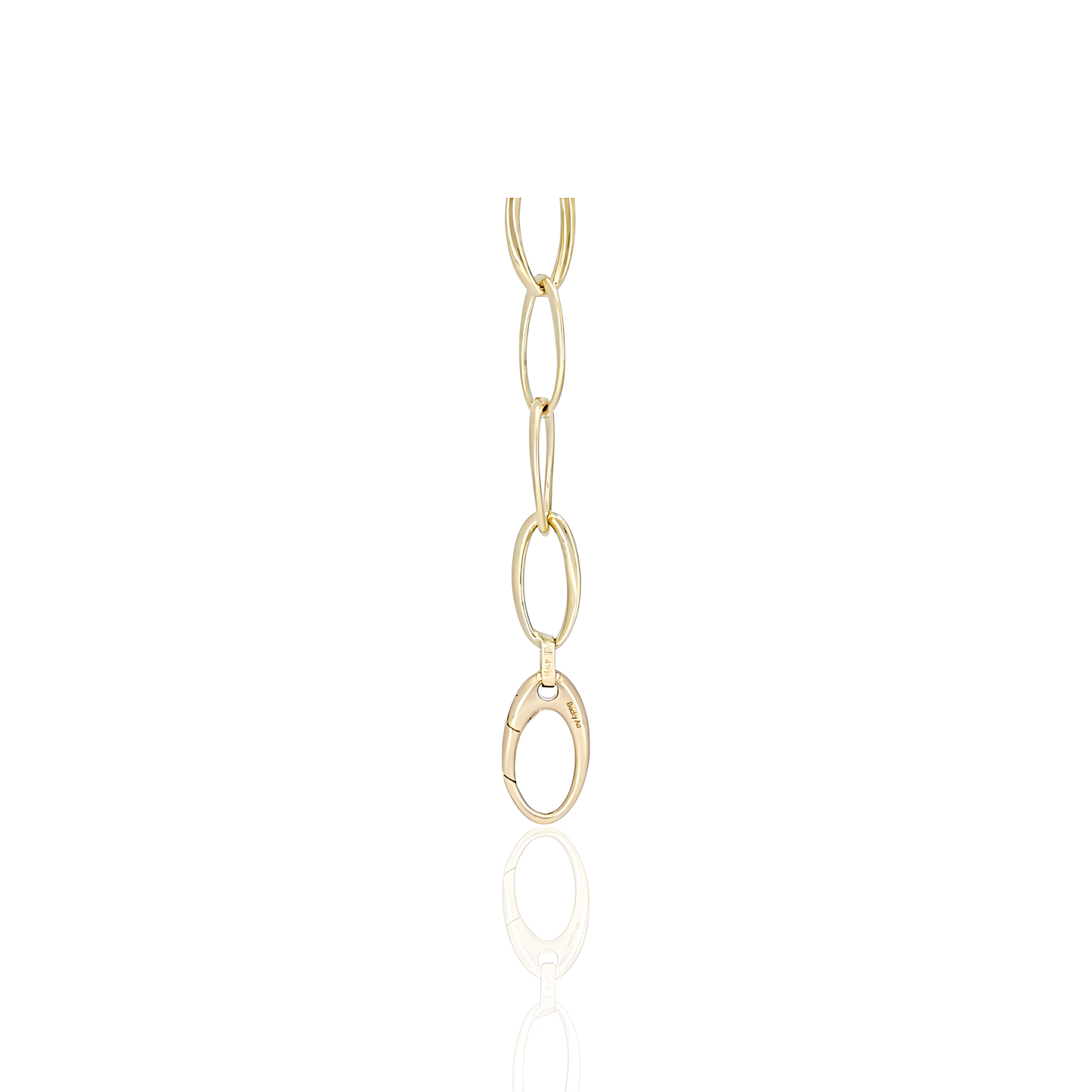 14K Gold Oval Link Bracelet