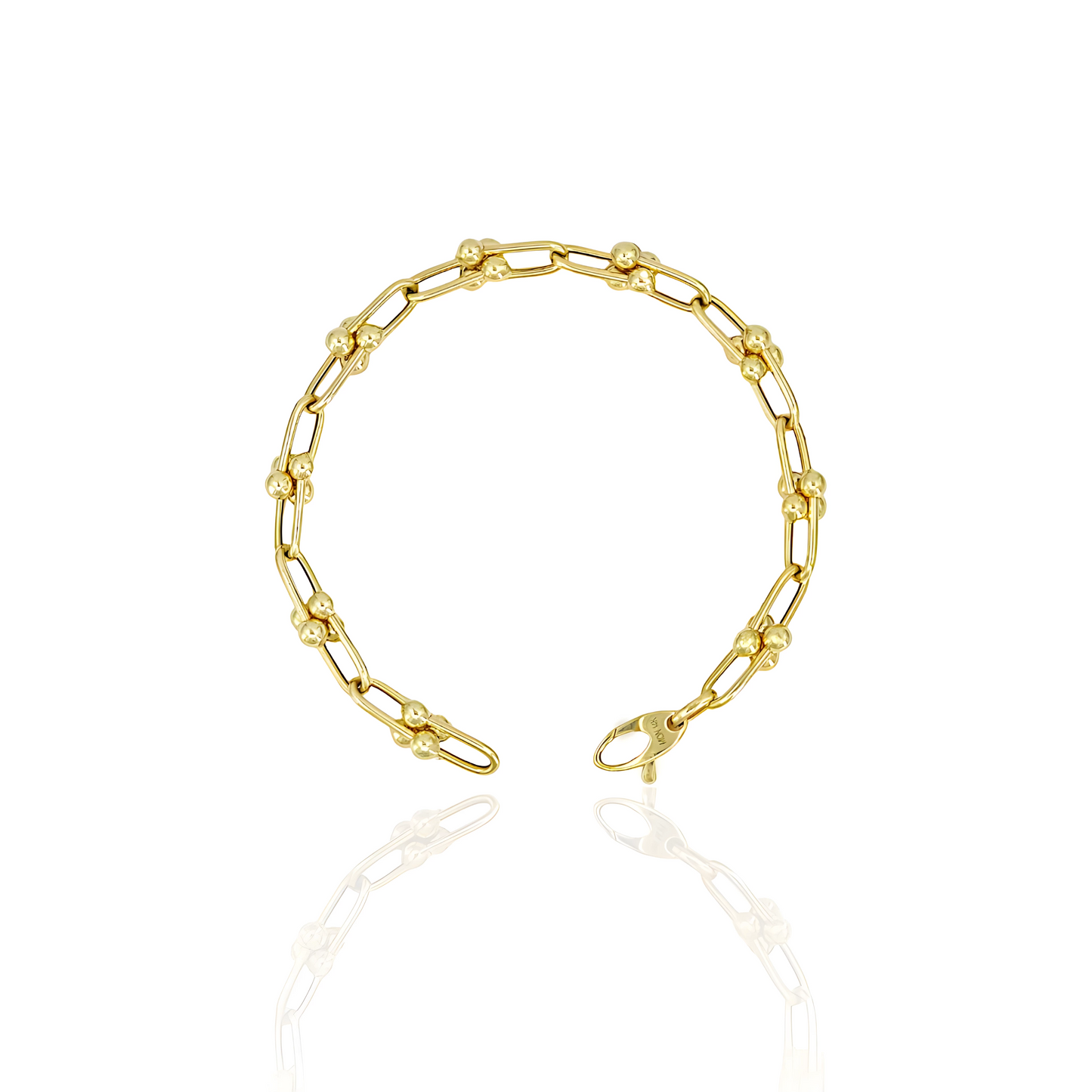 14K Gold Horse Shoe Bracelet
