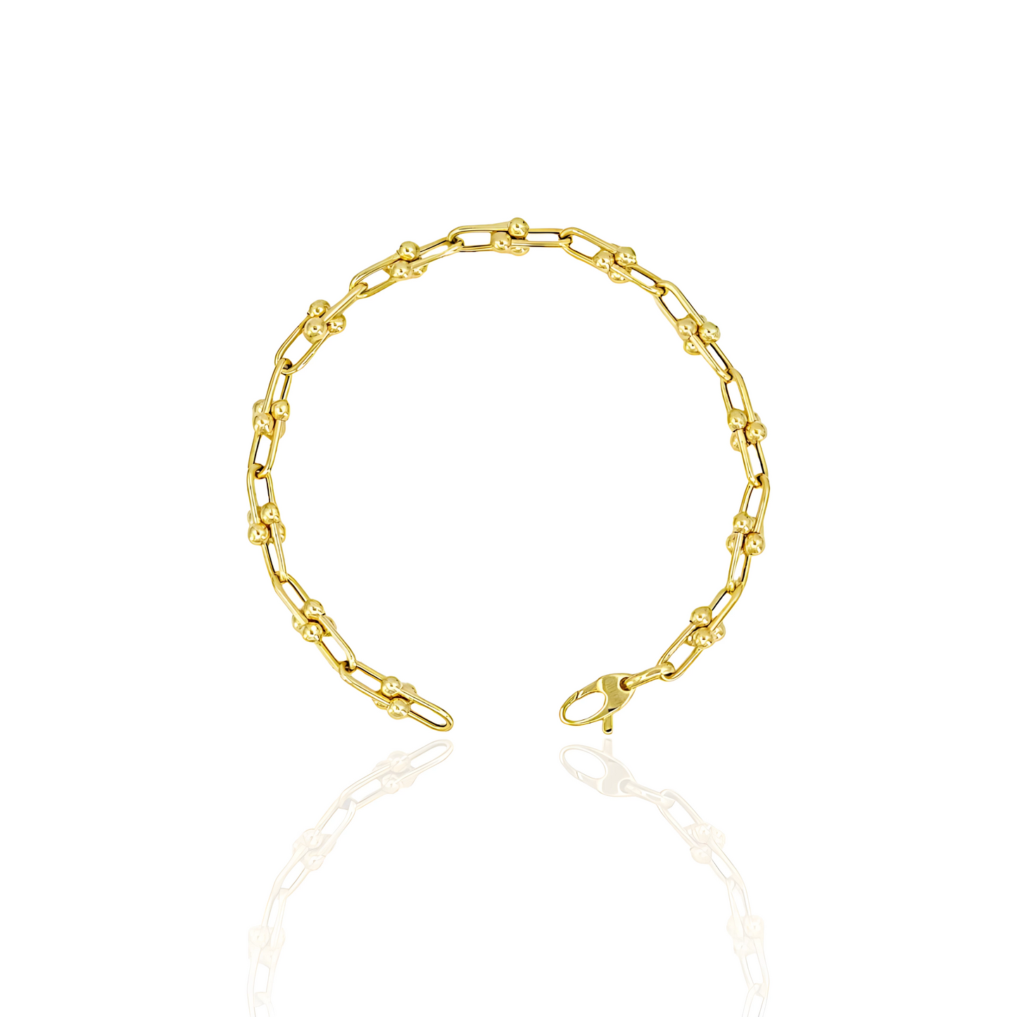 14K Gold Horse Shoe Bracelet
