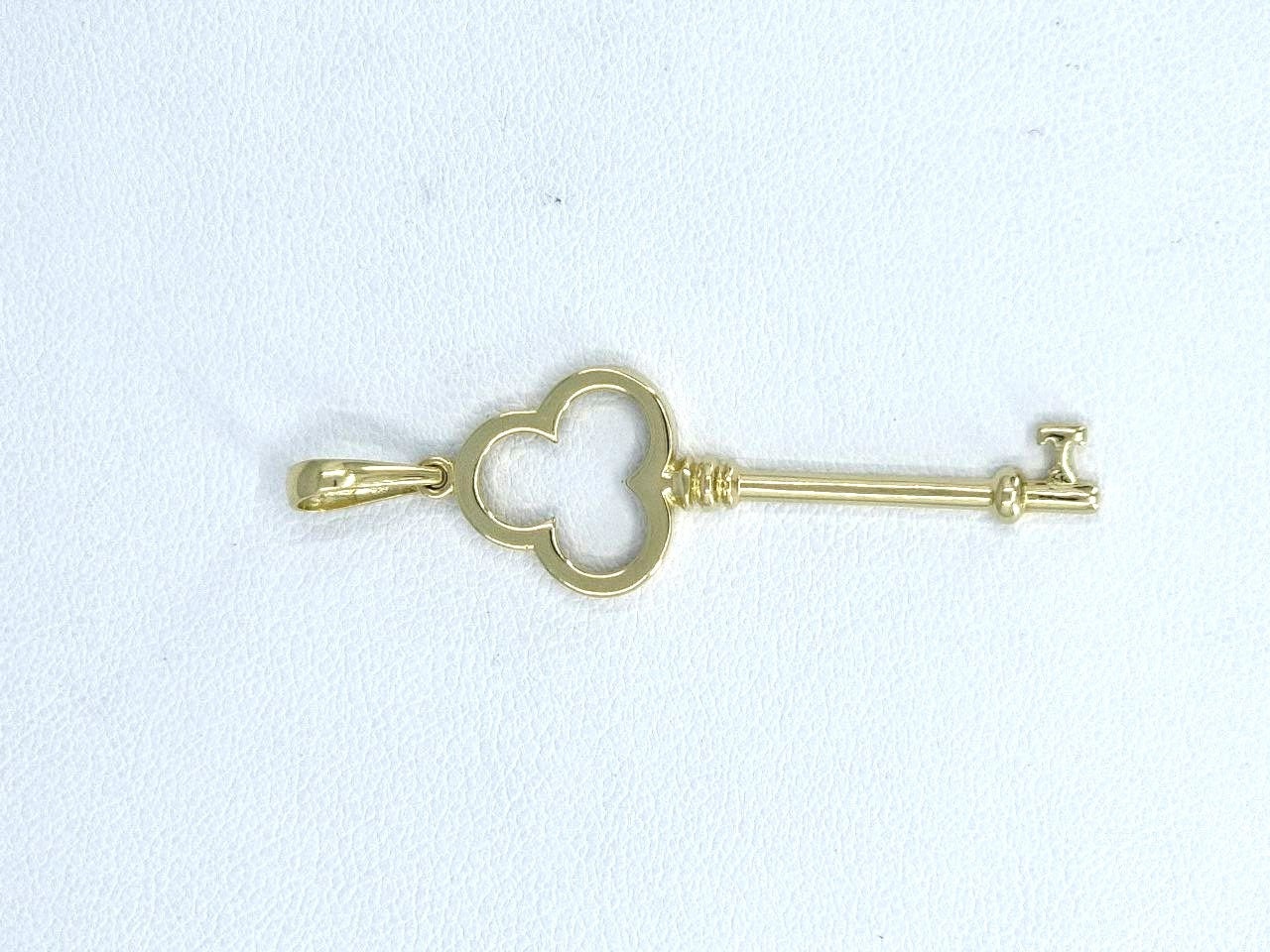 14K Gold Key Pendant
