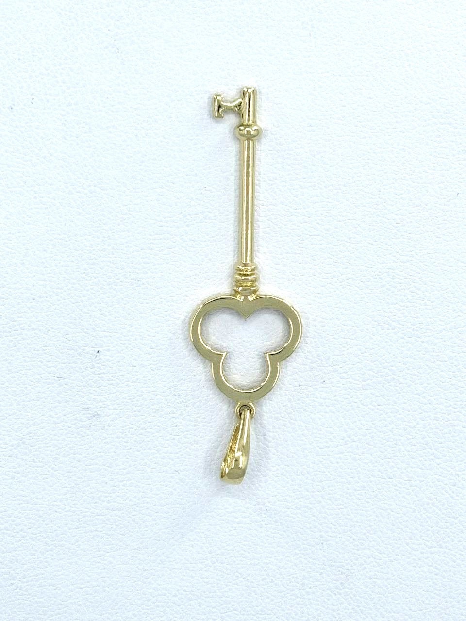 14K Gold Key Pendant