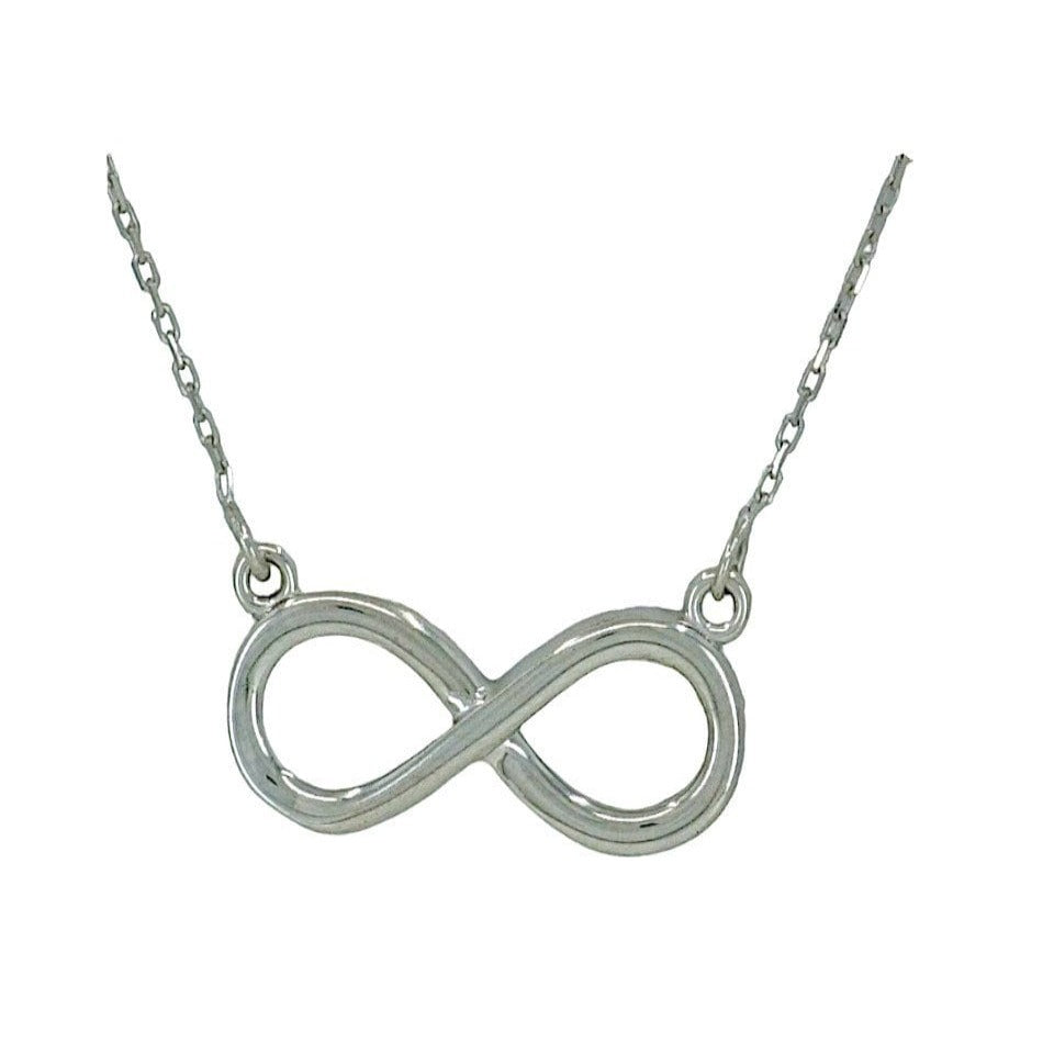 14k Gold Necklace with Infinity Pendant