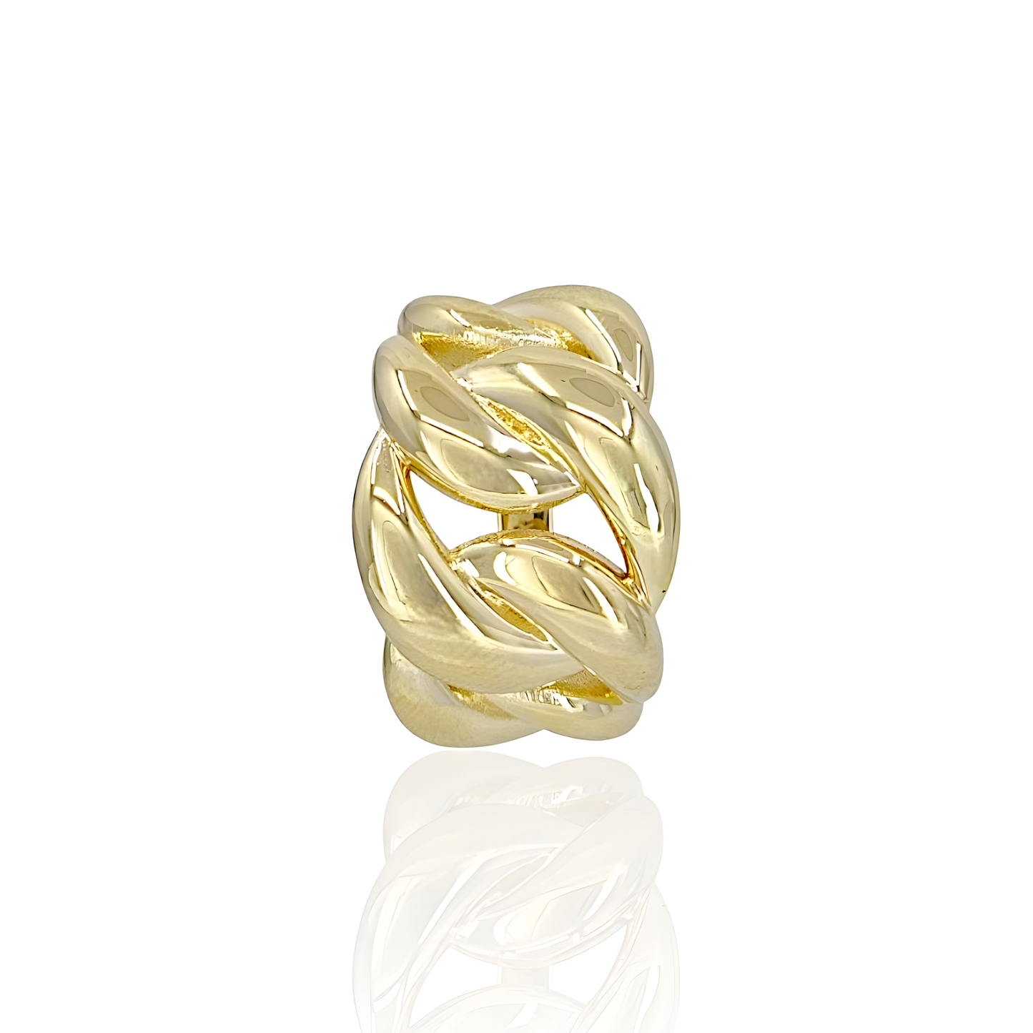 14K Gold Bread Weaving Ring