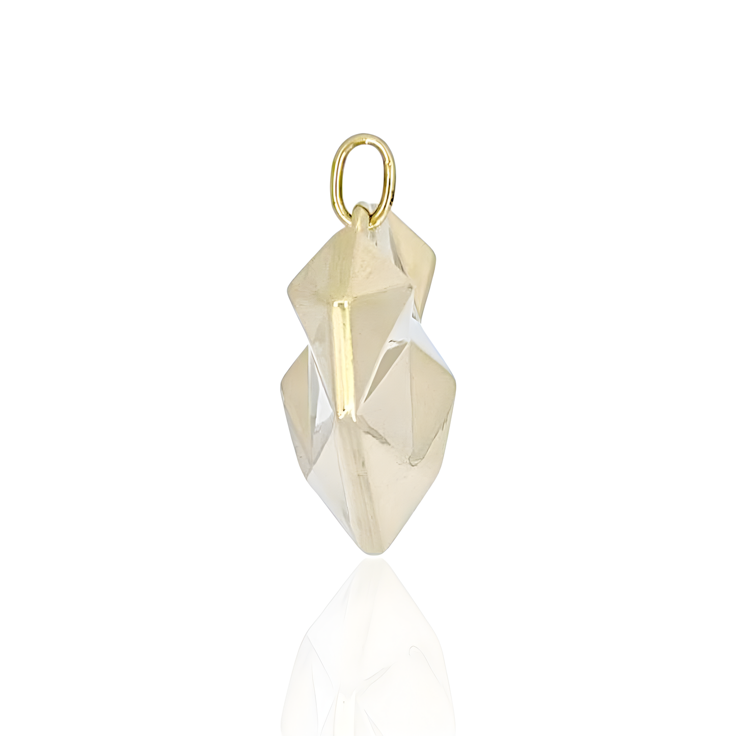 14K Gold Heart Made of Different Sides Pendant