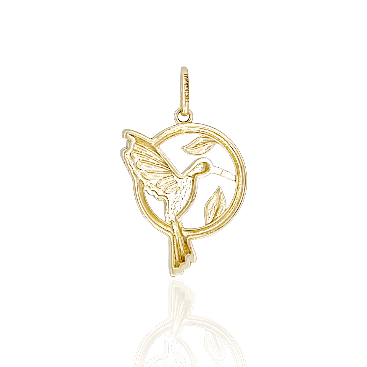 14K Gold Colibri Pendant