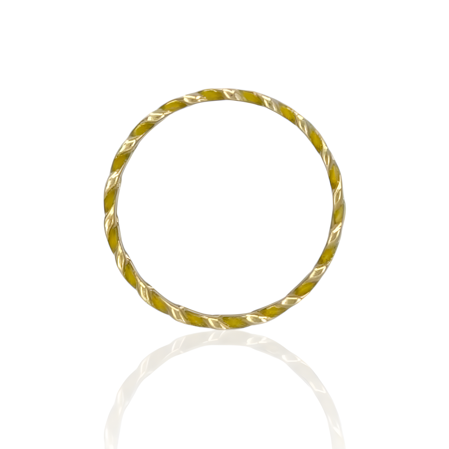 14K Gold Curb Cuban Ring