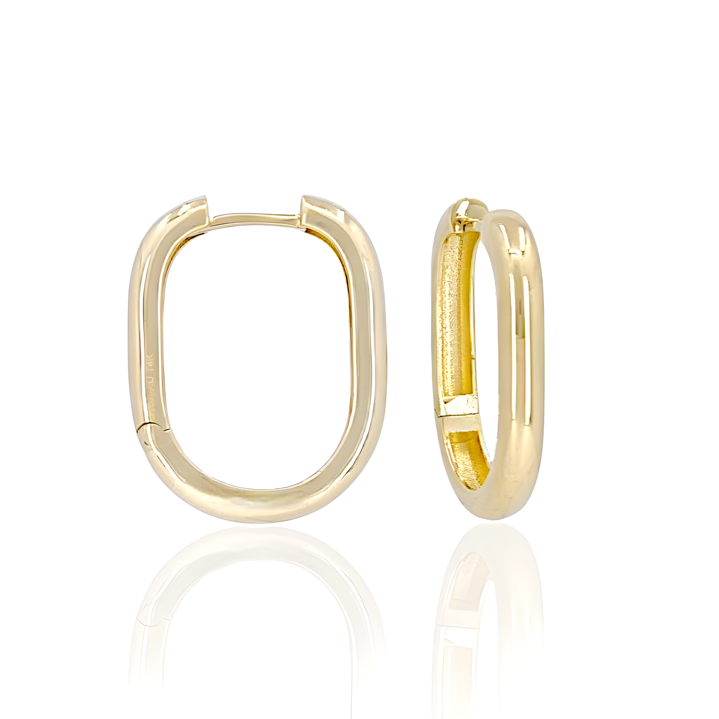 14K Huggie Hoop Earrings