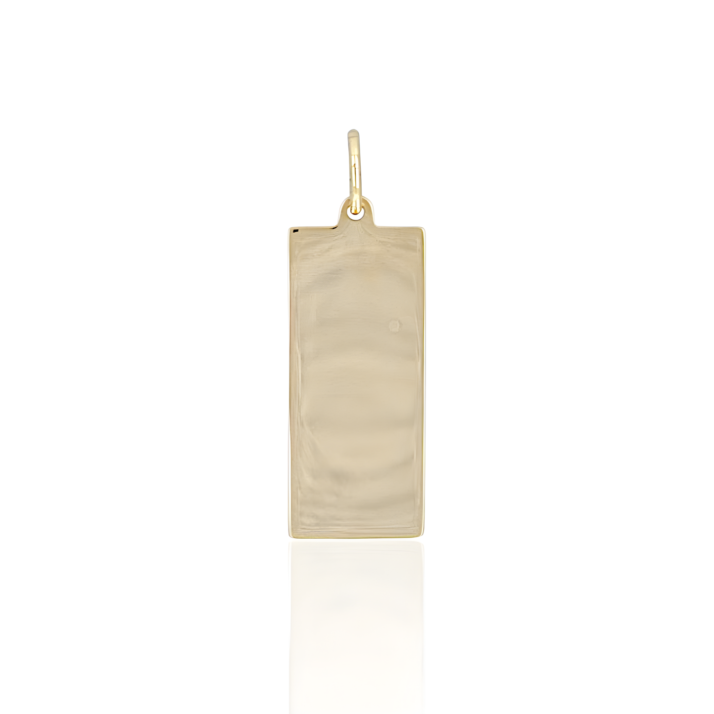 14K Gold Bar Pendant