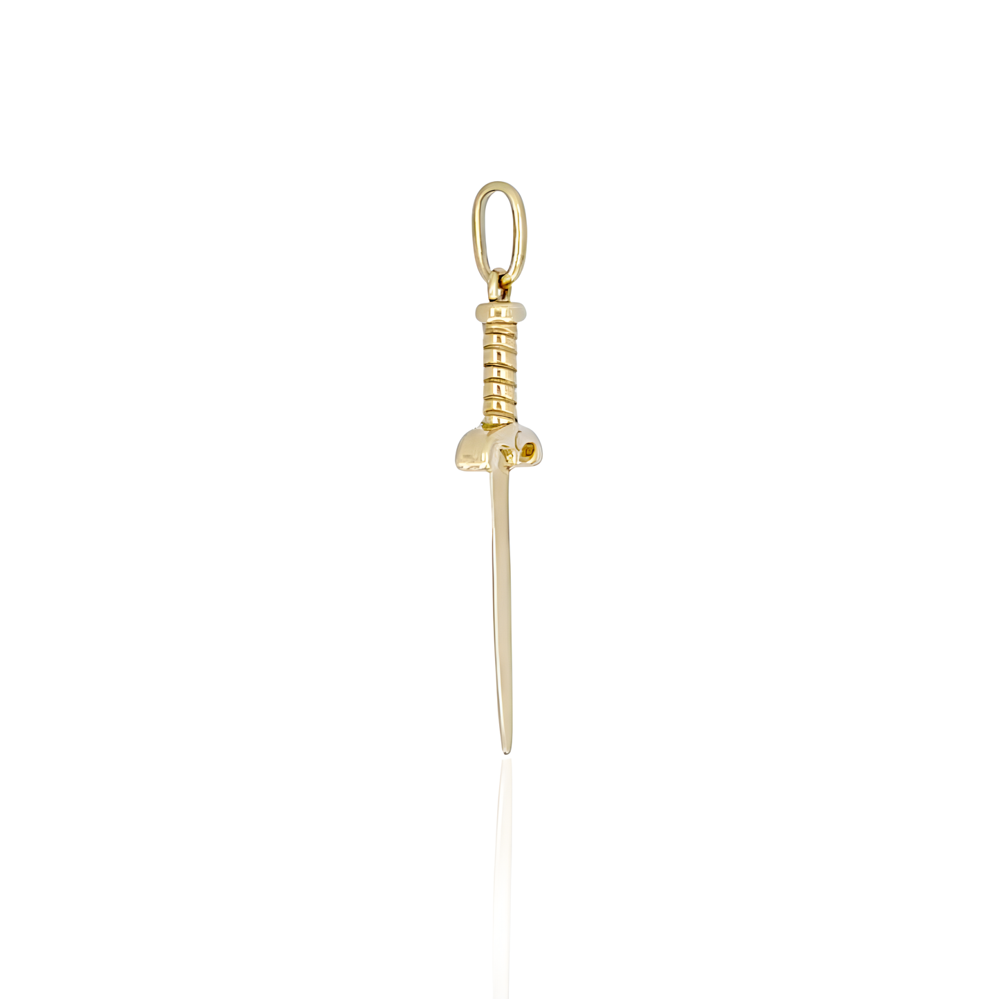 14K Gold Sword Pendant