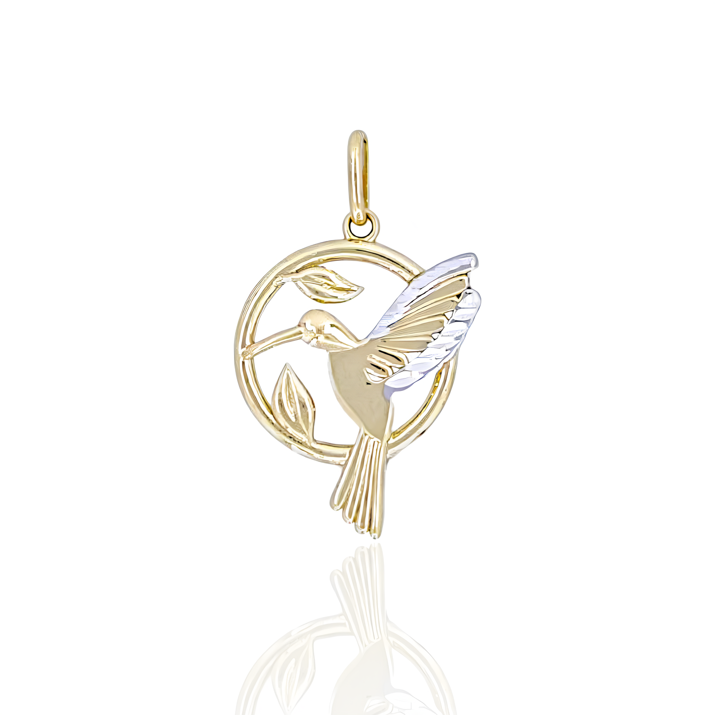 14K Gold Colibri Pendant