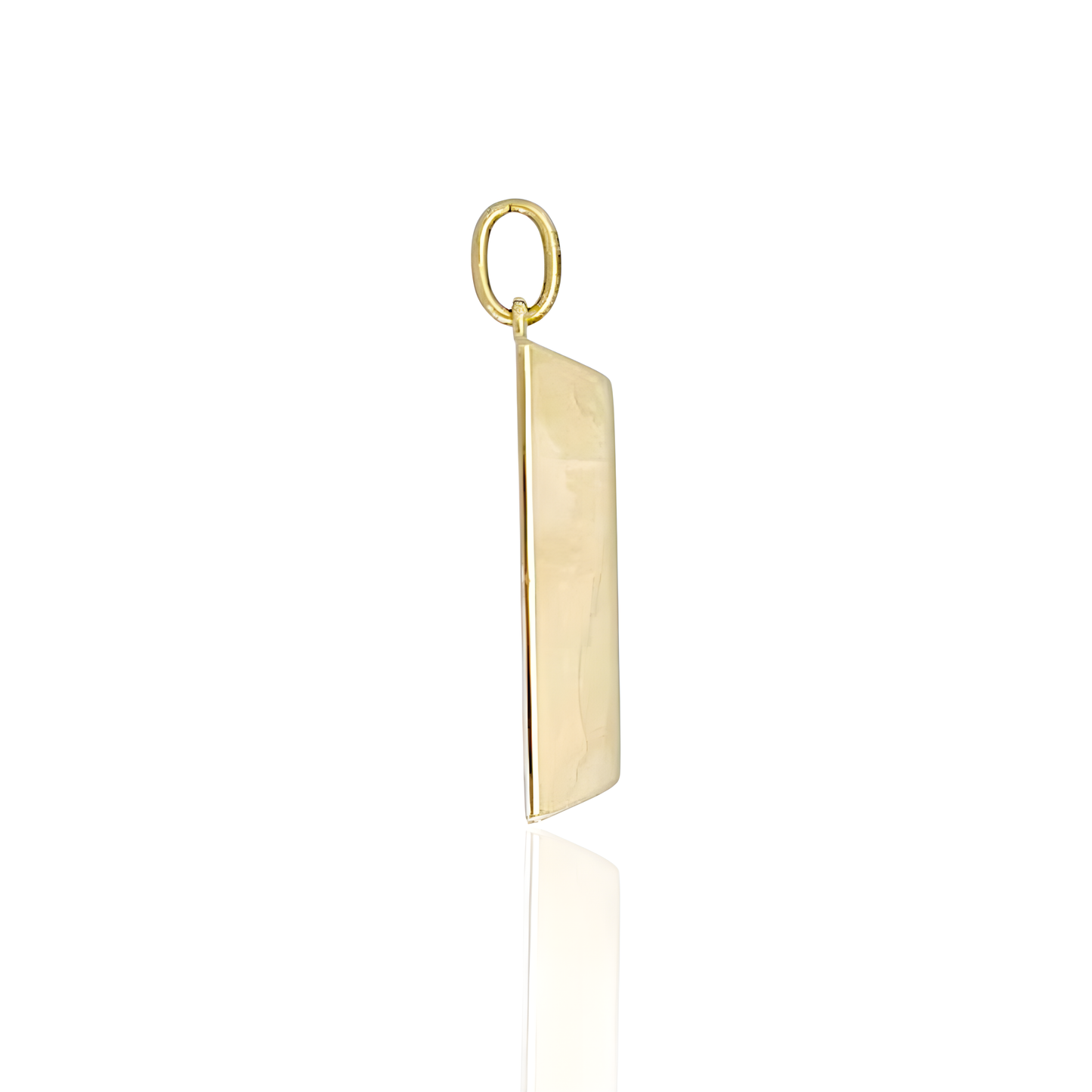 14K Gold Bar Pendant