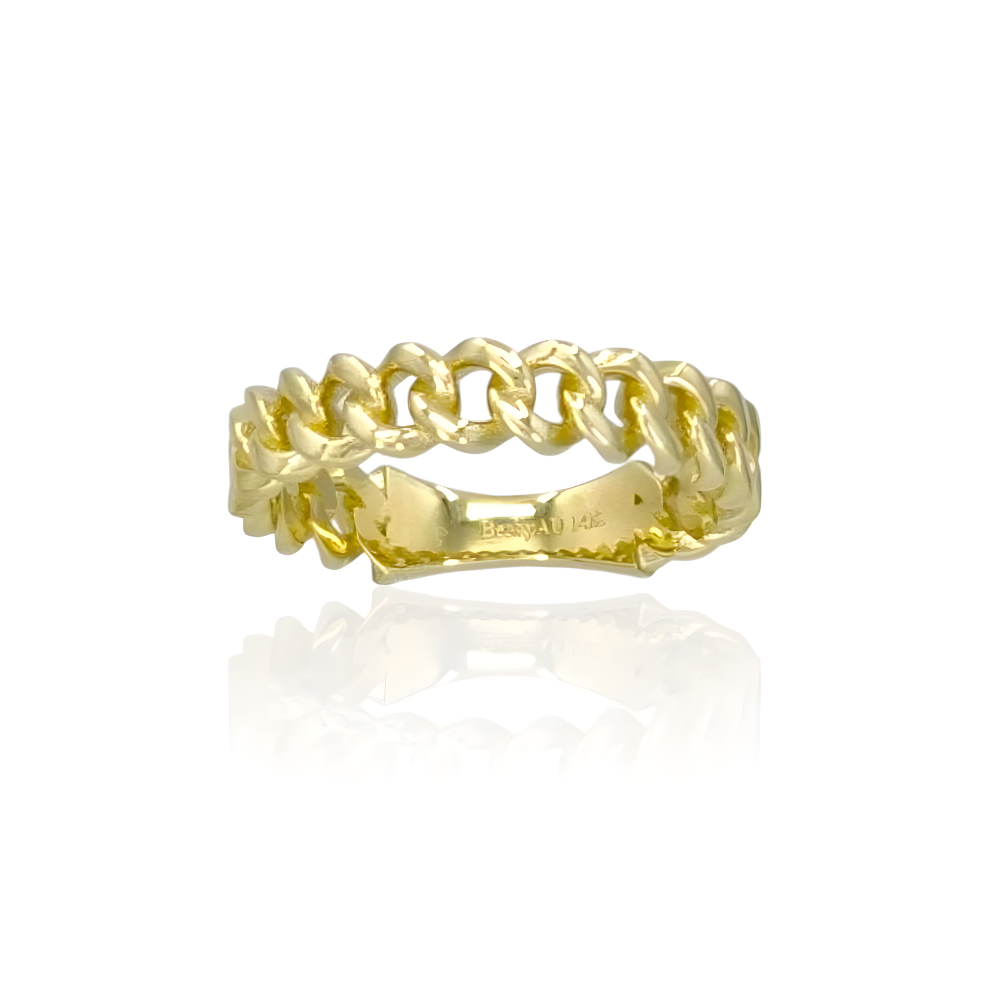 14K Gold Cuban Ring