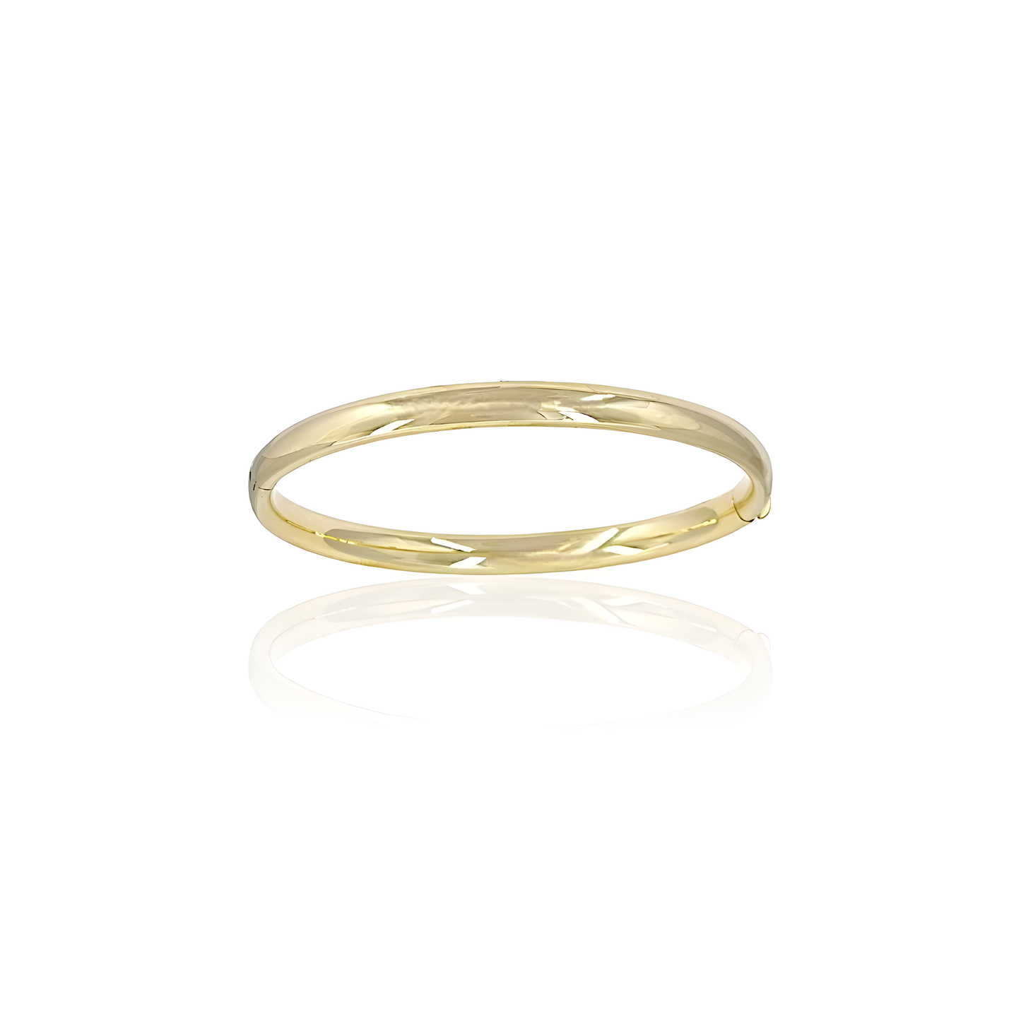14K Gold Classic Plain Bangel