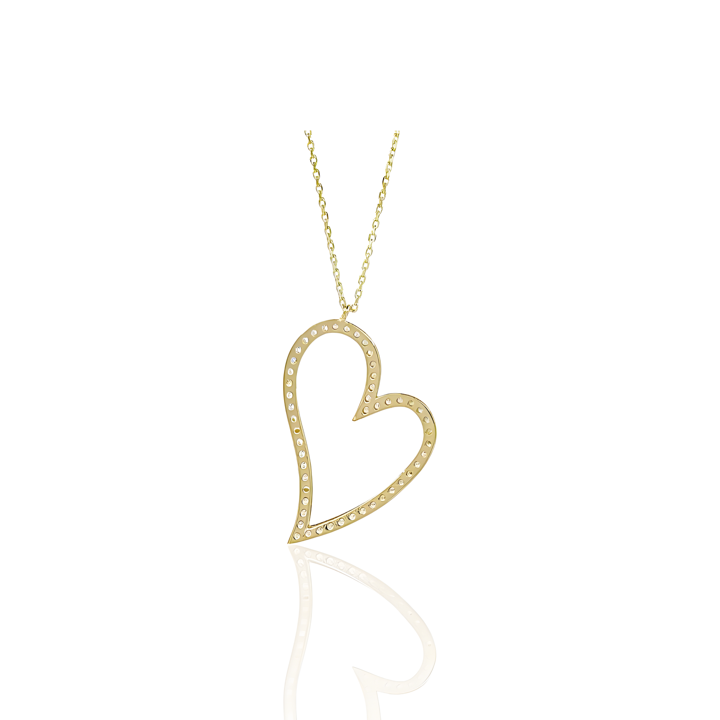 14K Gold Heart Necklace