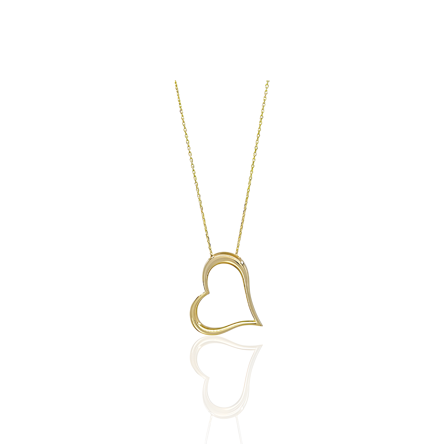 14K Gold Heart Necklace