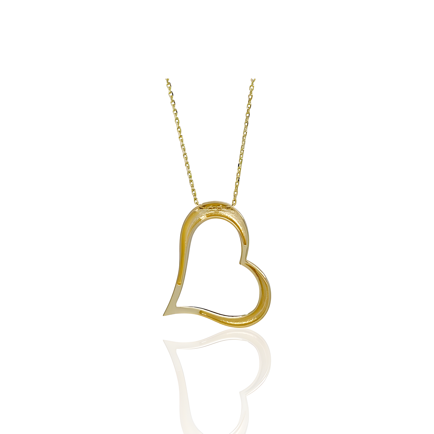 14K Gold Heart Necklace